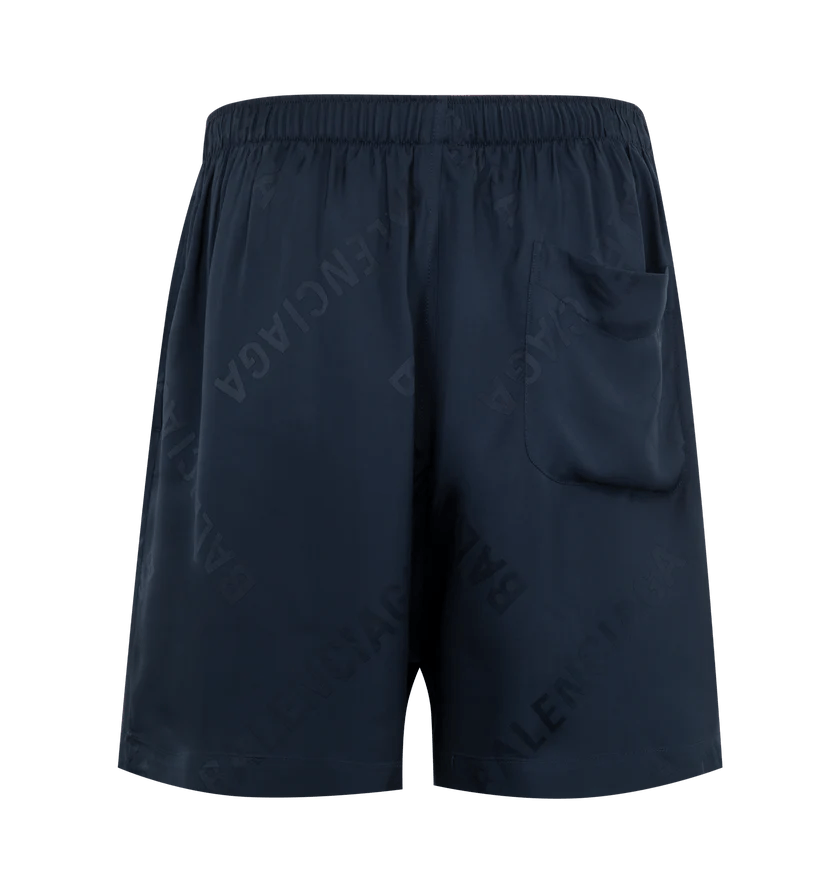 Balenciaga o1h1sh11225 Pyjama Shorts in Dark Navy Blue Size US 38 / EU 54 - 2 Thumbnail