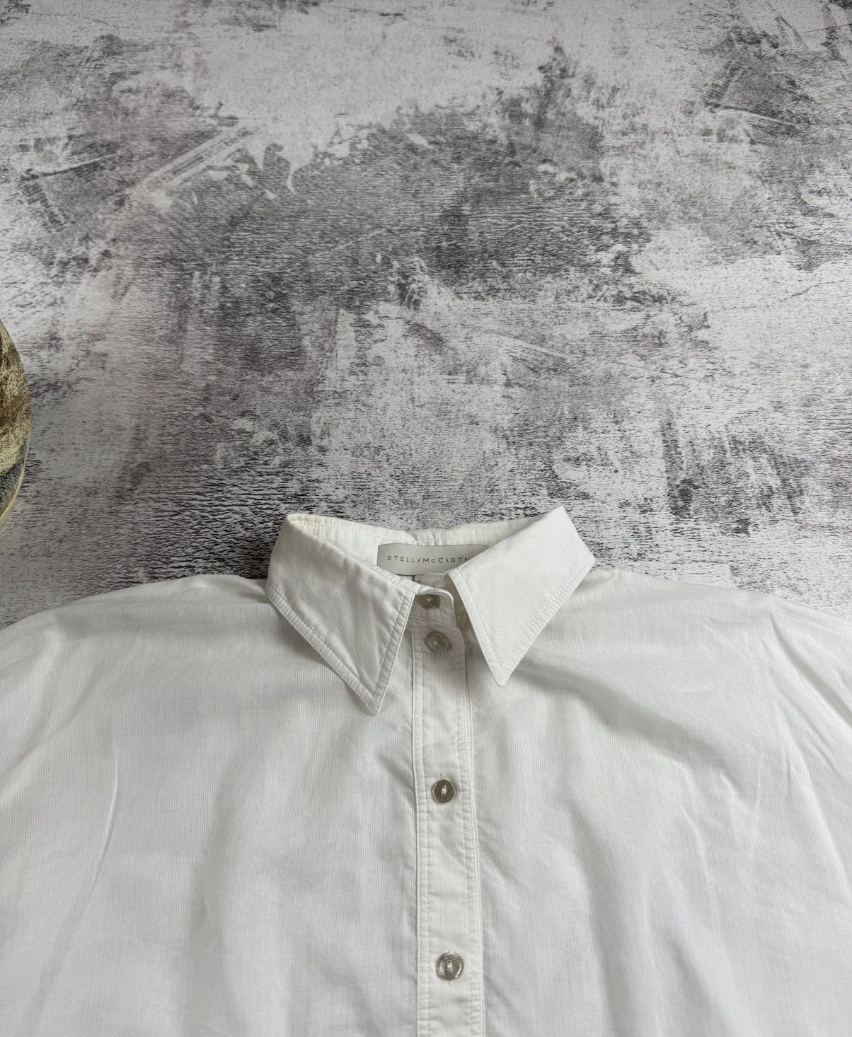 Stella McCartney Stella McCartney White Cropped Puff Sleeves Fit Button Women’s Longsleeve Shirt Size S / US 4 / IT 40 - 7 Thumbnail