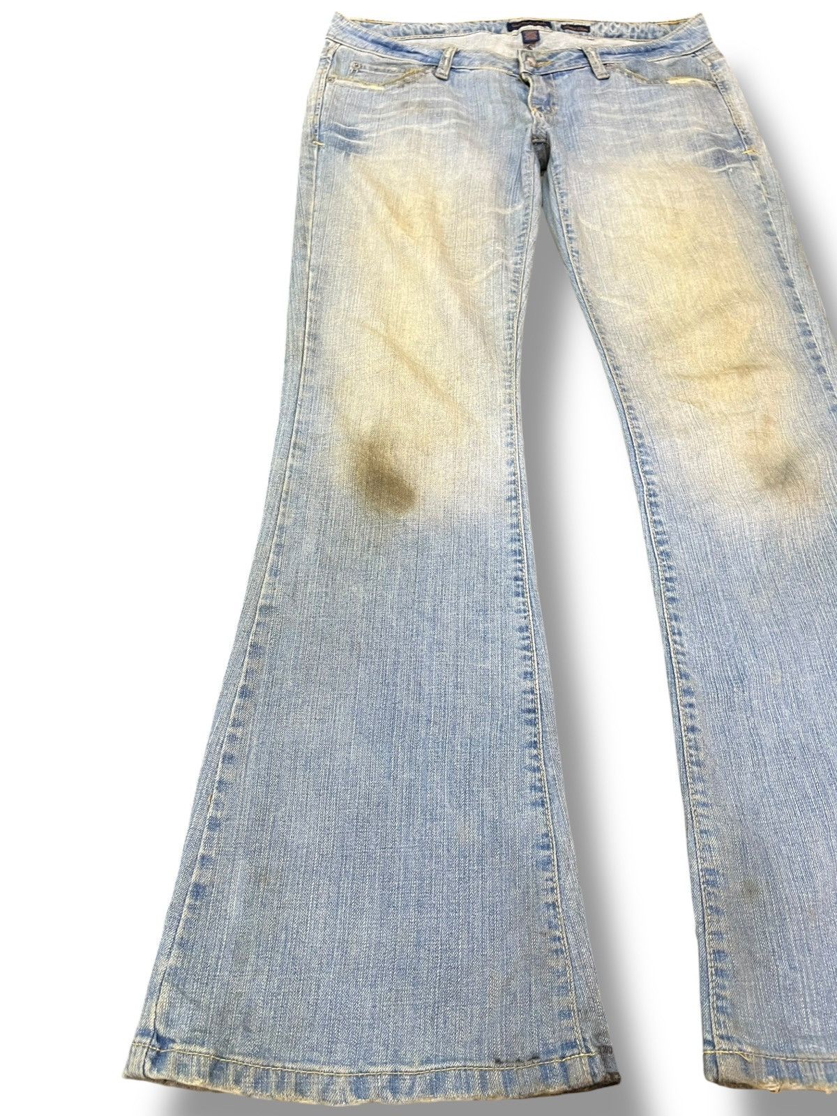 Aeropostale Vintage Aeropostale Flare Studded Blink Mudwash Denim Size US 33 - 3 Thumbnail