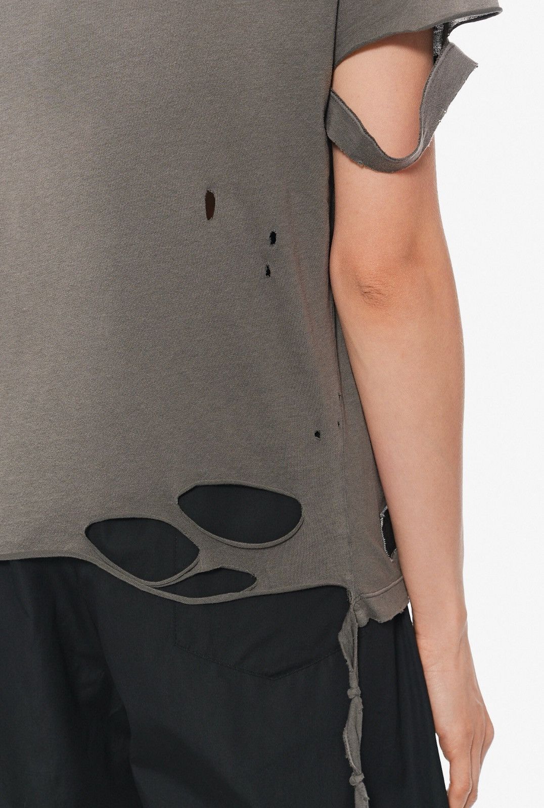 Ann Demeulemeester Last Ann Demeulemeester Fanie Distressed Patches T-Shirt Size M / US 6-8 / IT 42-44 - 3 Thumbnail