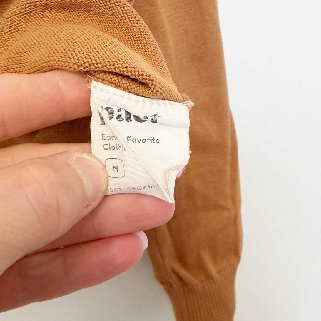 Other Pact Orange Organic Cotton Crewneck Sweater Sz M Size M / US 6-8 / IT 42-44 - 3 Thumbnail
