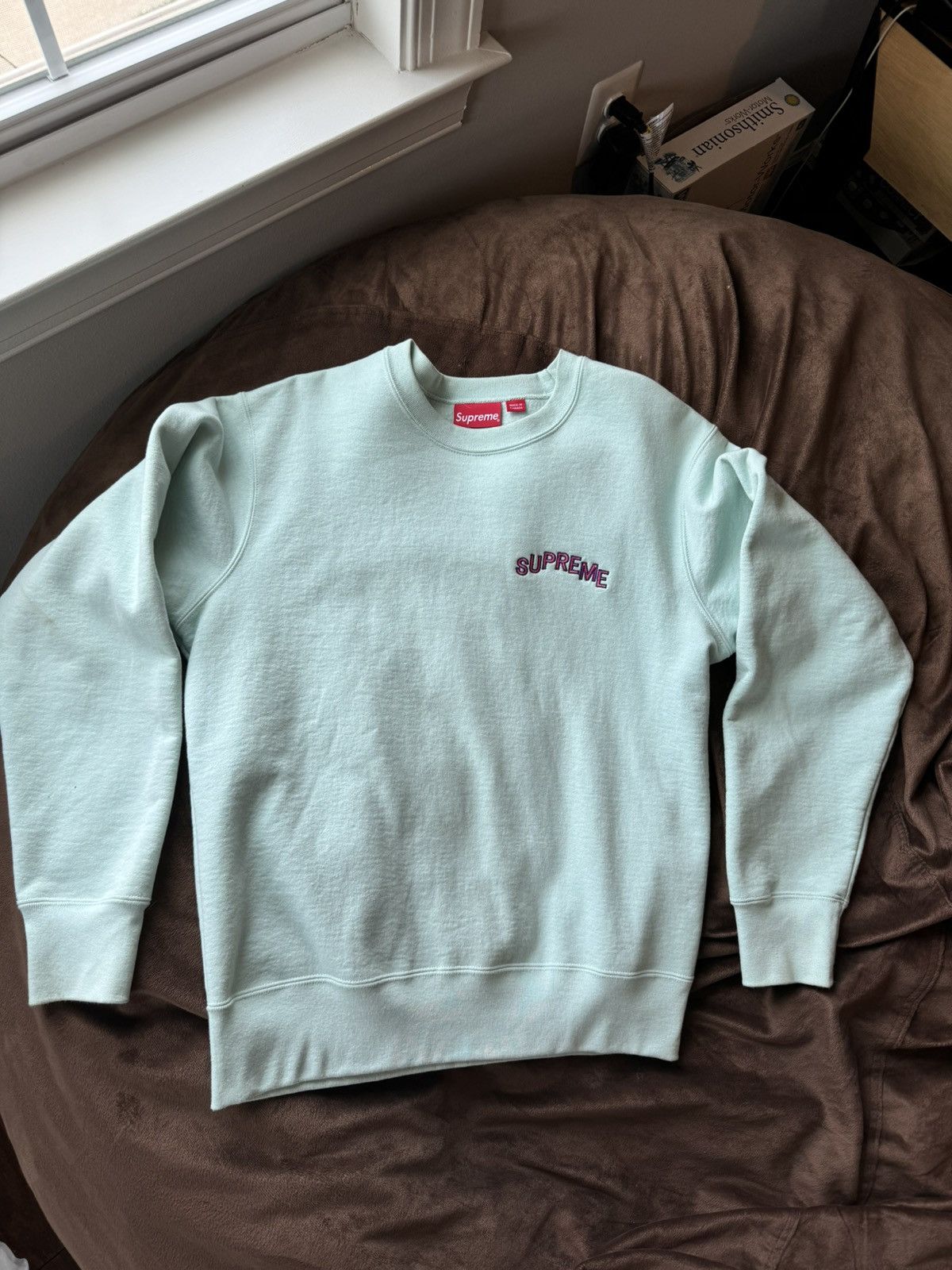 Supreme Ice Blue Supreme Sweater Size US M / EU 48-50 / 2 - 2 Thumbnail