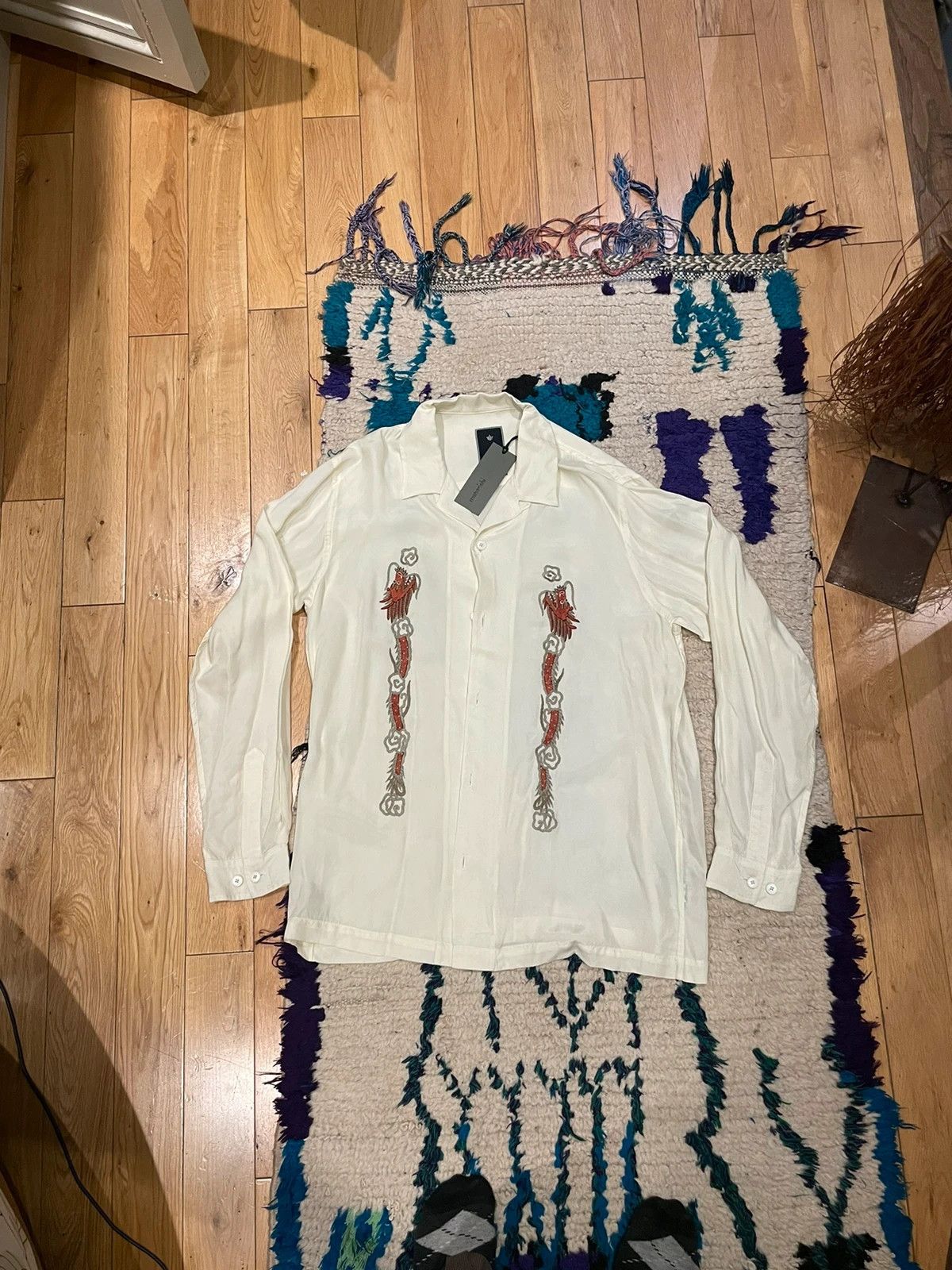 Maharishi Maharishi dragon embroidered silk shirt Size US L / EU 52-54 / 3 - 2 Thumbnail