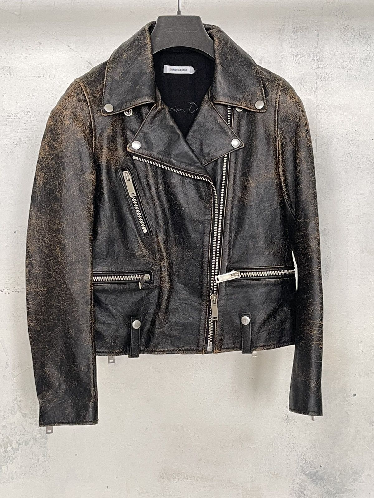Christian Dada Christian Dada Leather Jacket Size XS / US 0-2 / IT 36-38 - 2 Thumbnail