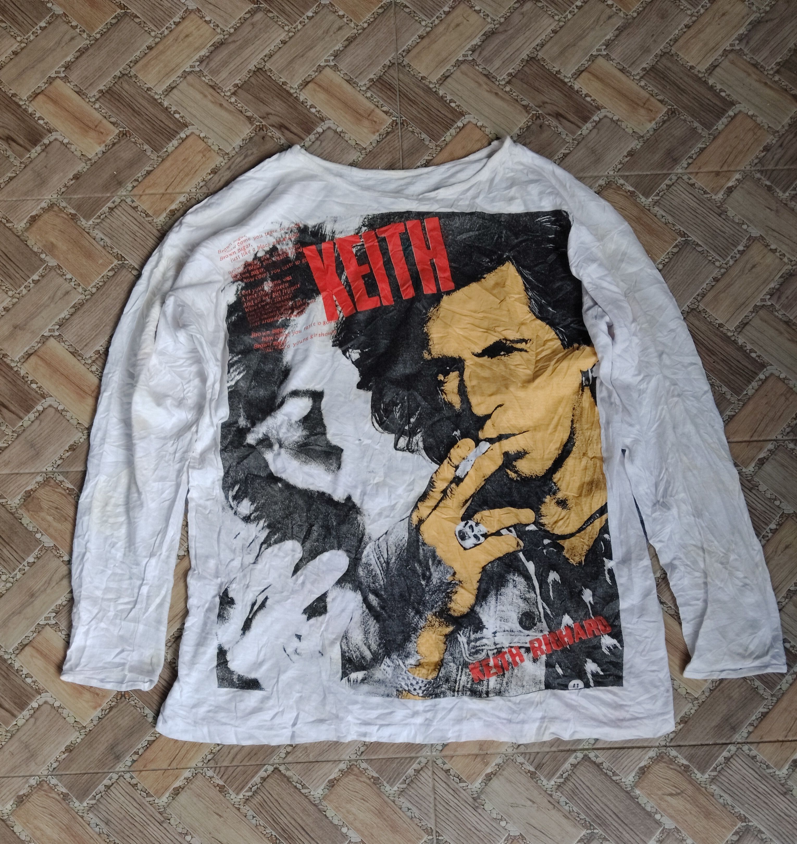 Band Tees Vtg bootleg Keith Ricardo rolling Stones tee Size US M / EU 48-50 / 2 - 1 Thumbnail