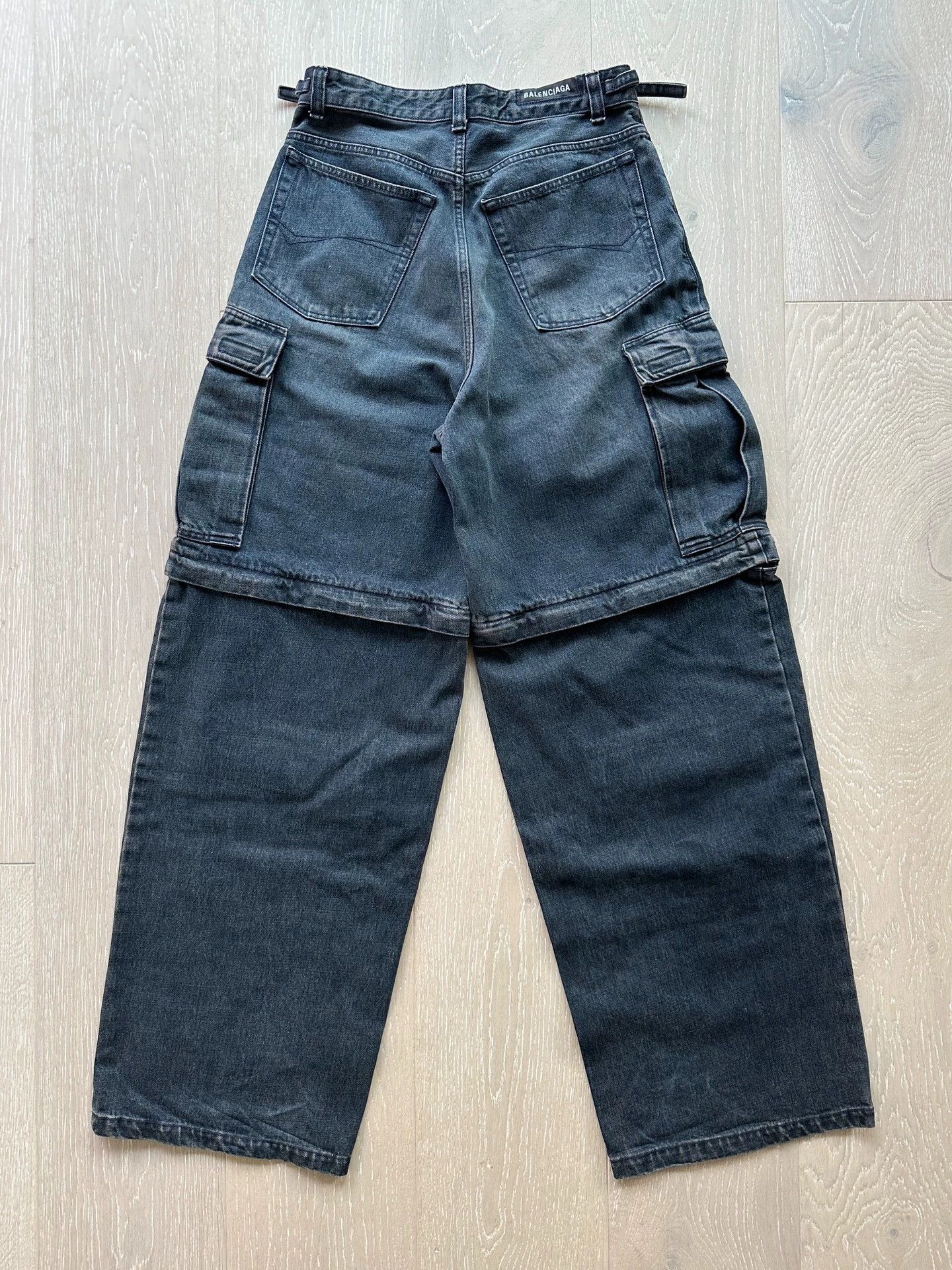 Balenciaga Balenciaga 21AW Detachable Adjustable Waist Denim Cargo 29 Size US 29 - 5 Thumbnail