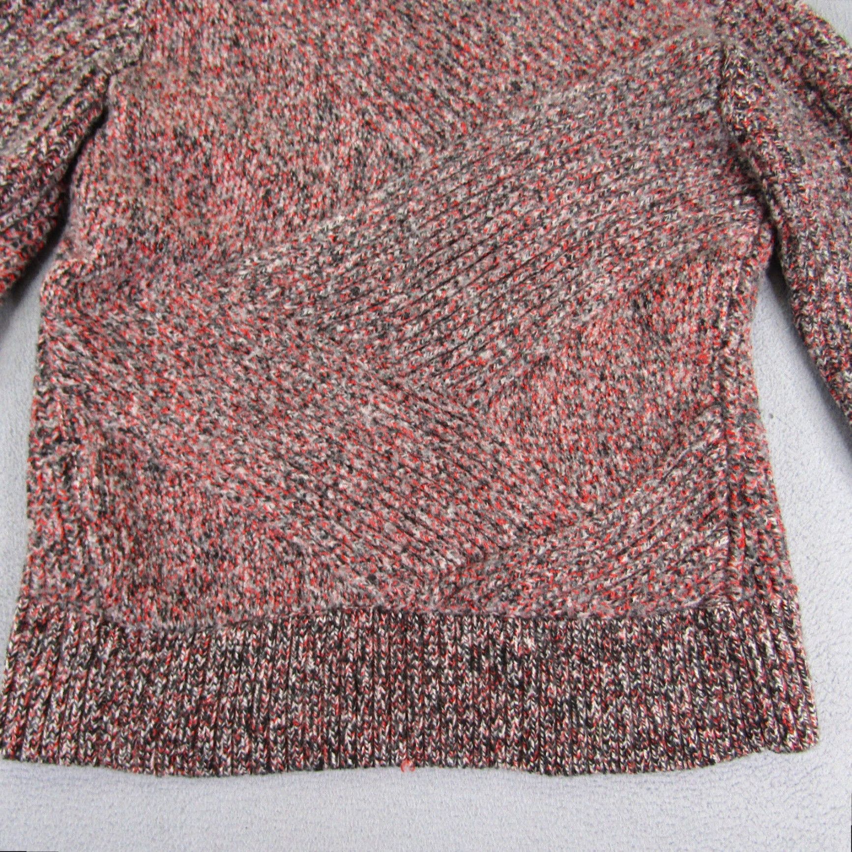Rag & Bone rag & bone Rag & Bone Sweater Women’s Small Red Gray Merino Wool Blend Thick Knit Pullover Size S / US 4 / IT 40 - 4 Thumbnail