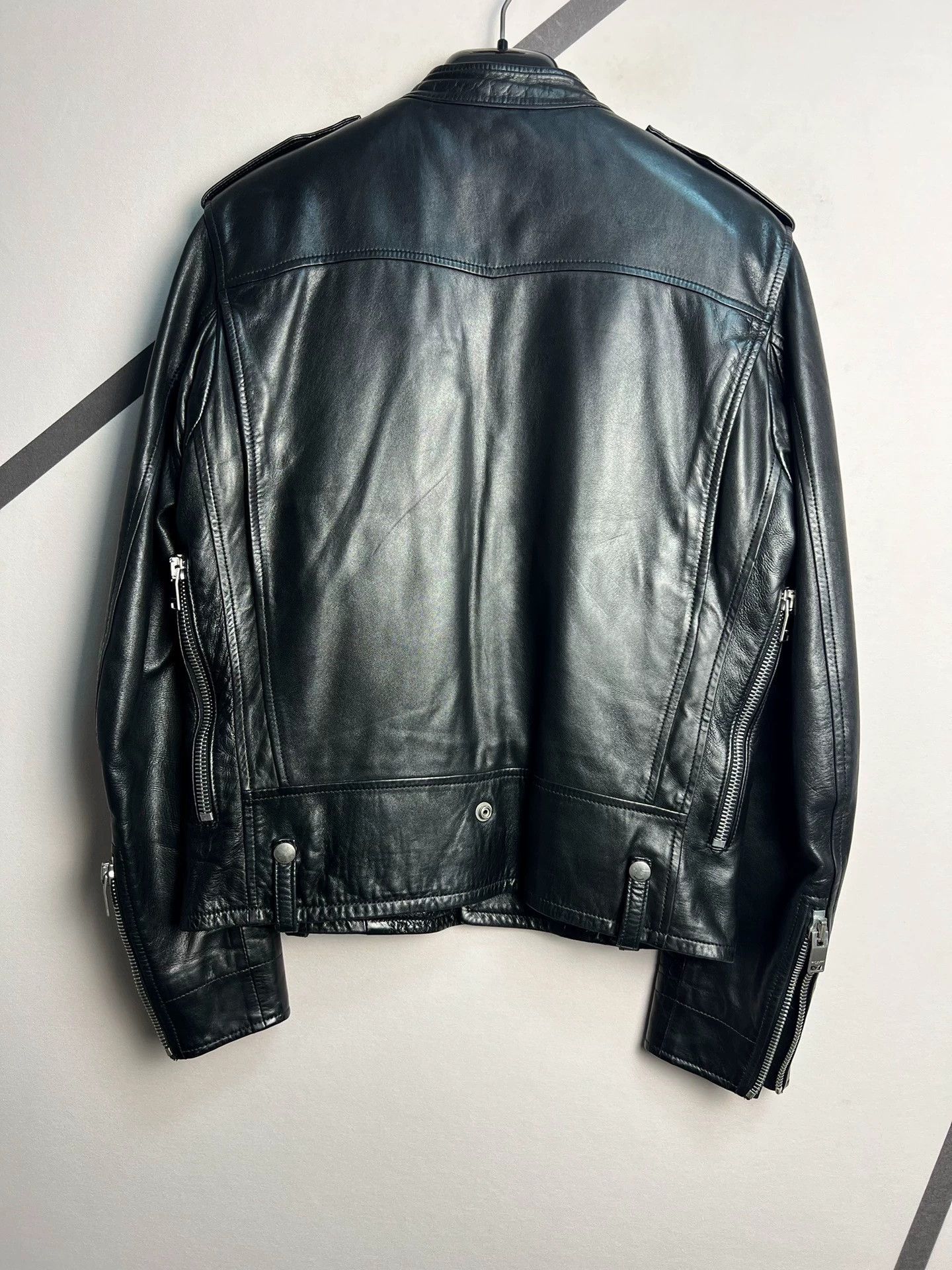 Saint Laurent Paris Authentic Saint Laurent double-breasted motorcycle jacket Size US M / EU 48-50 / 2 - 2 Thumbnail