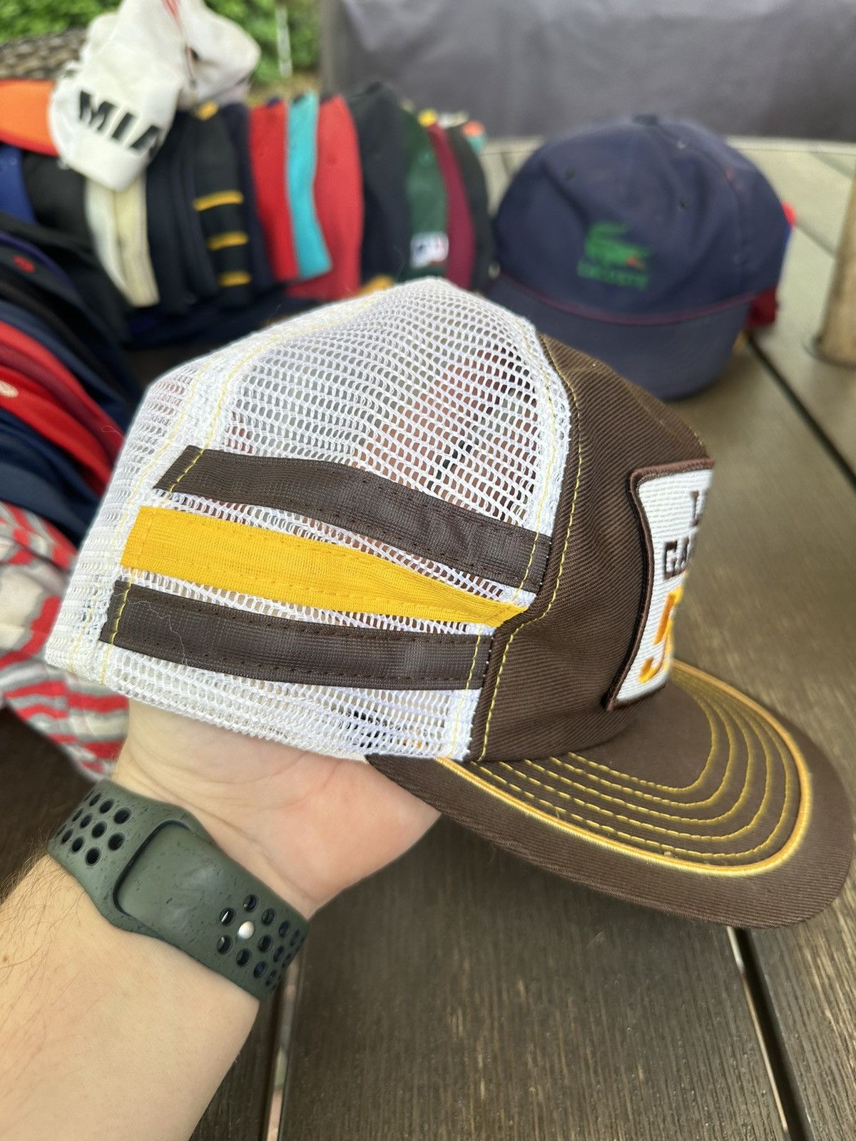 Vintage 80s vintage Levi Garrett 5 Star Hat Size ONE SIZE - 7 Thumbnail