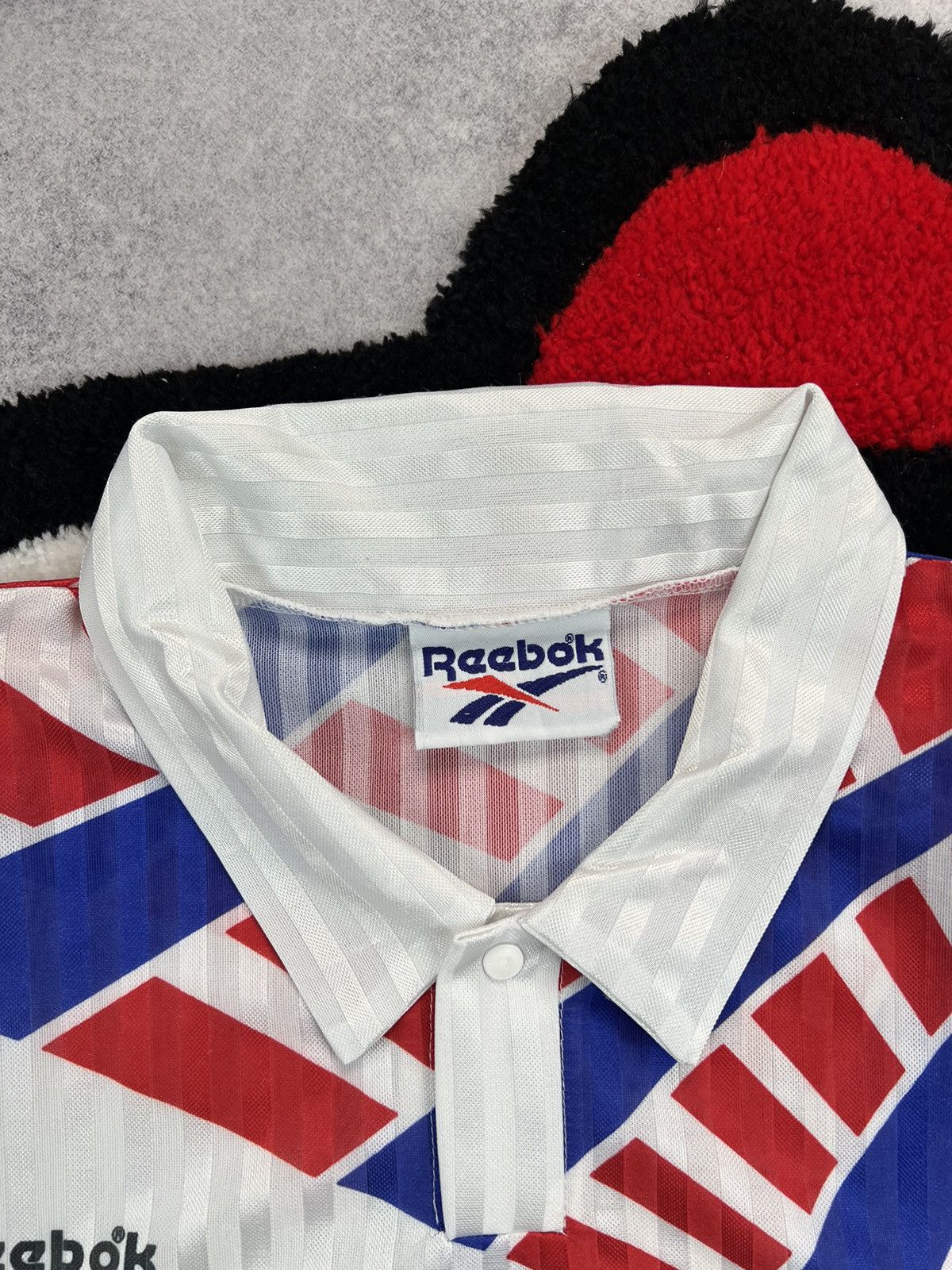 Reebok Retro Reebok 90s Football Soccer Blockcore Style Y2K Jersey Size US L / EU 52-54 / 3 - 6 Thumbnail