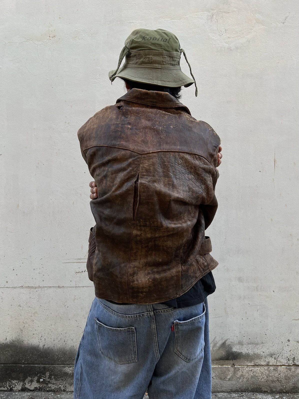 Vintage Rare Vintage 80s Echt Leder Motorcycle Flight Leather Jacket Size US M / EU 48-50 / 2 - 11 Thumbnail