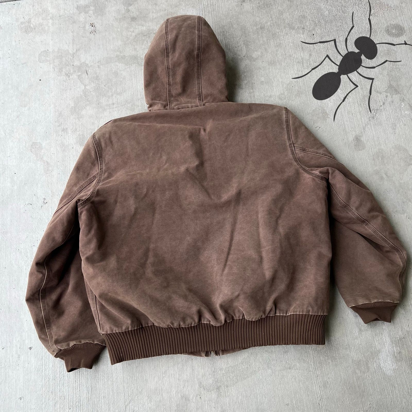 Carhartt × Vintage Carhartt J130 CHT brown hooded work wear jacket Size US XL / EU 56 / 4 - 4 Thumbnail
