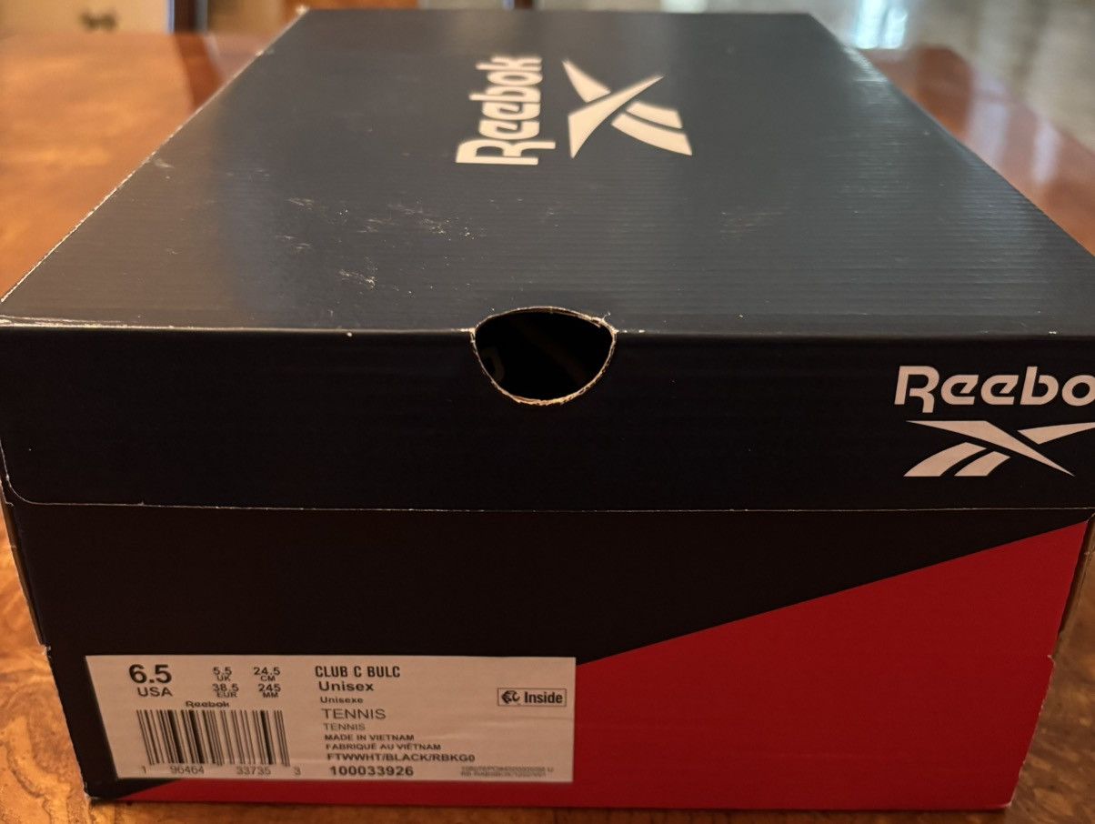 Reebok Reebok Club C Bulc 'White Black Gum' Size US 6.5 / EU 39-40 - 9 Thumbnail
