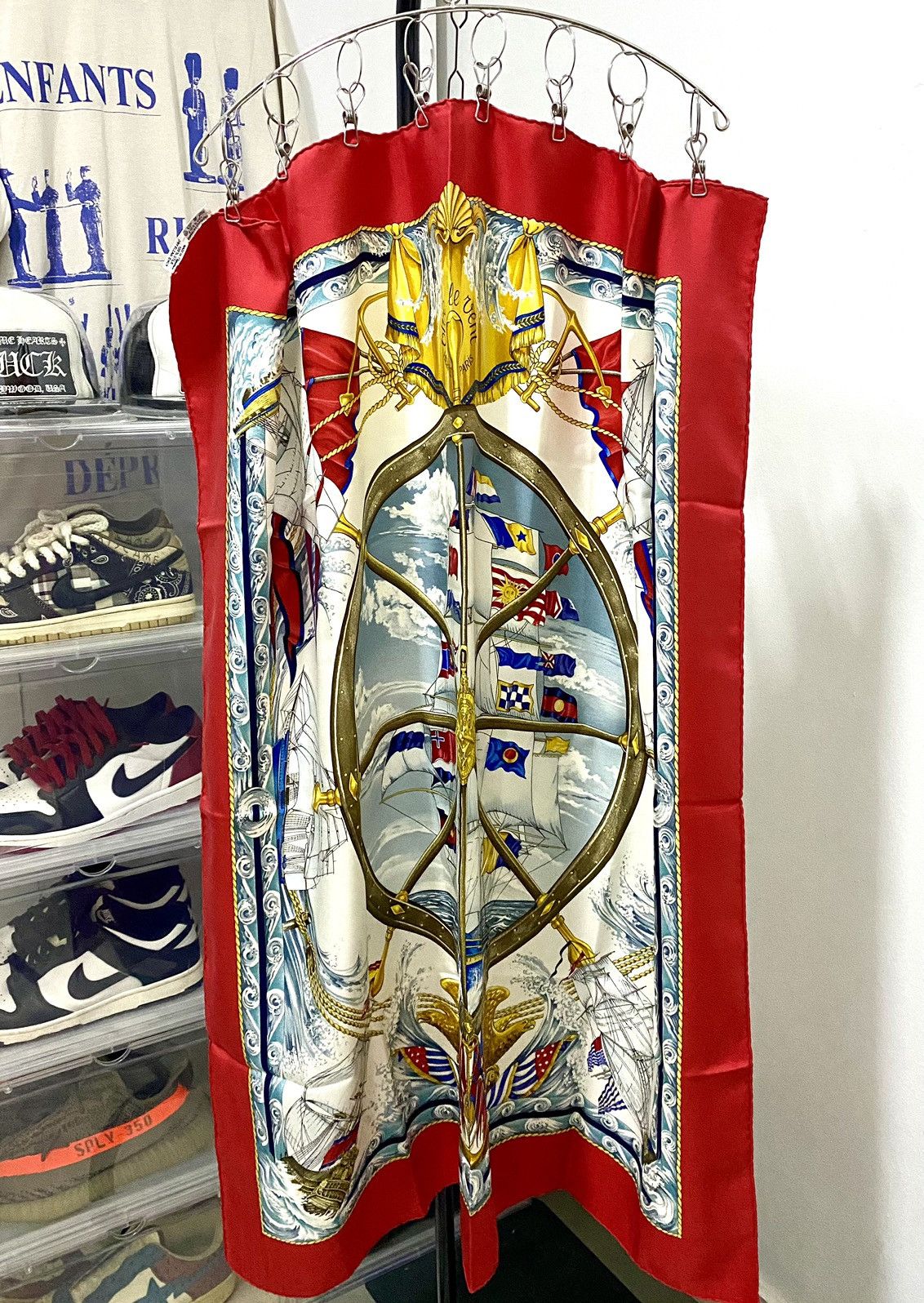 Hermes Hermès "Vive Le Vent" silk scarf by Laurence Bourthoumieu Size ONE SIZE - 1 Thumbnail