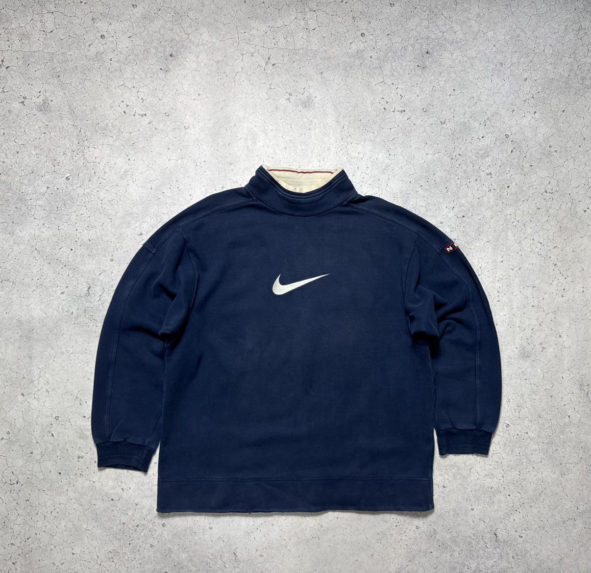 Nike Nike Vintage 90’s Sweatshirt Big Logo Swoosh Retro Y2K Size US L / EU 52-54 / 3 - 1 Thumbnail
