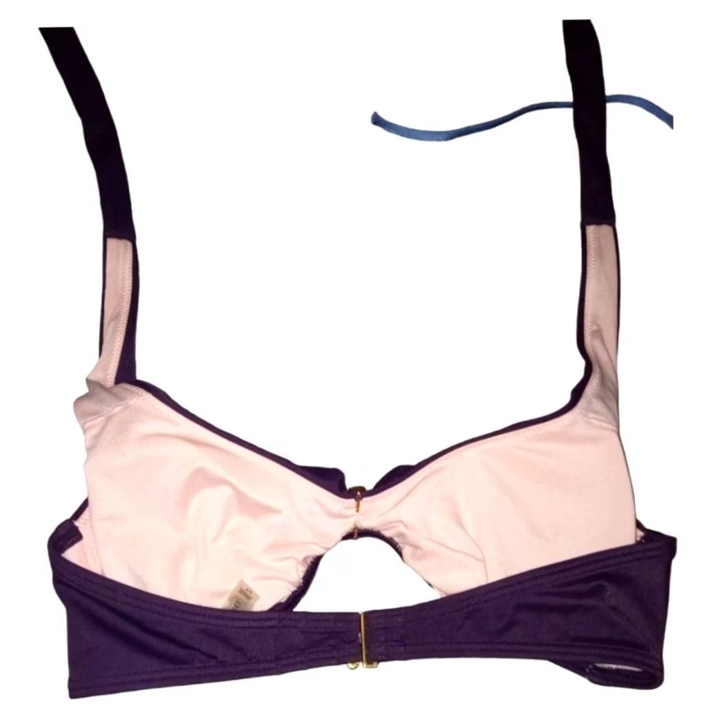 Victoria's Secret Victoria's Secret Swim Bikini Top S Purple Bandeau Halter Women Small Shimmer 34C Size S Purple Mens? Size S / US 4 / IT 40 - 6 Thumbnail