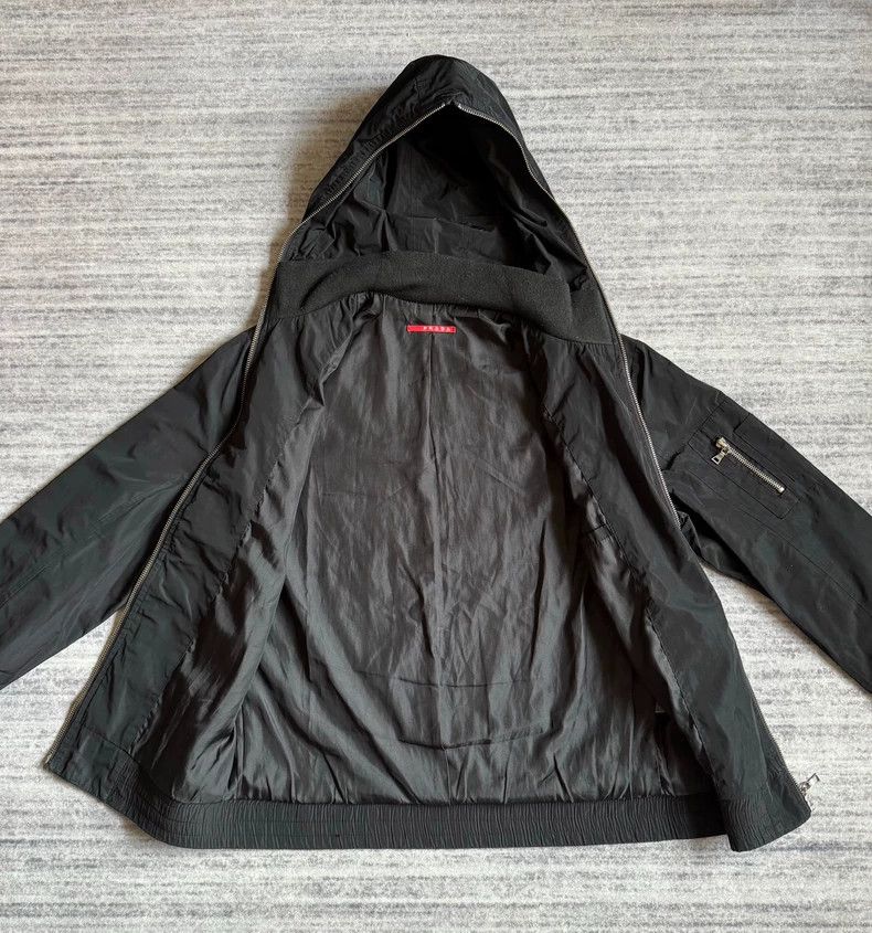 Prada Prada label double zipper hooded jacket sports jacket 2501- Size US M / EU 48-50 / 2 - 5 Thumbnail