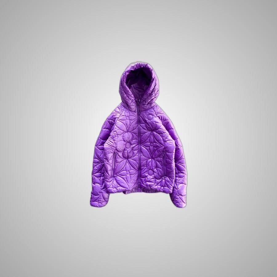 Louis Vuitton LOUIS VUITTON PURPLE FLOWER MONOGRAM PUFFER JACKET Size US M / EU 48-50 / 2 - 1 Thumbnail