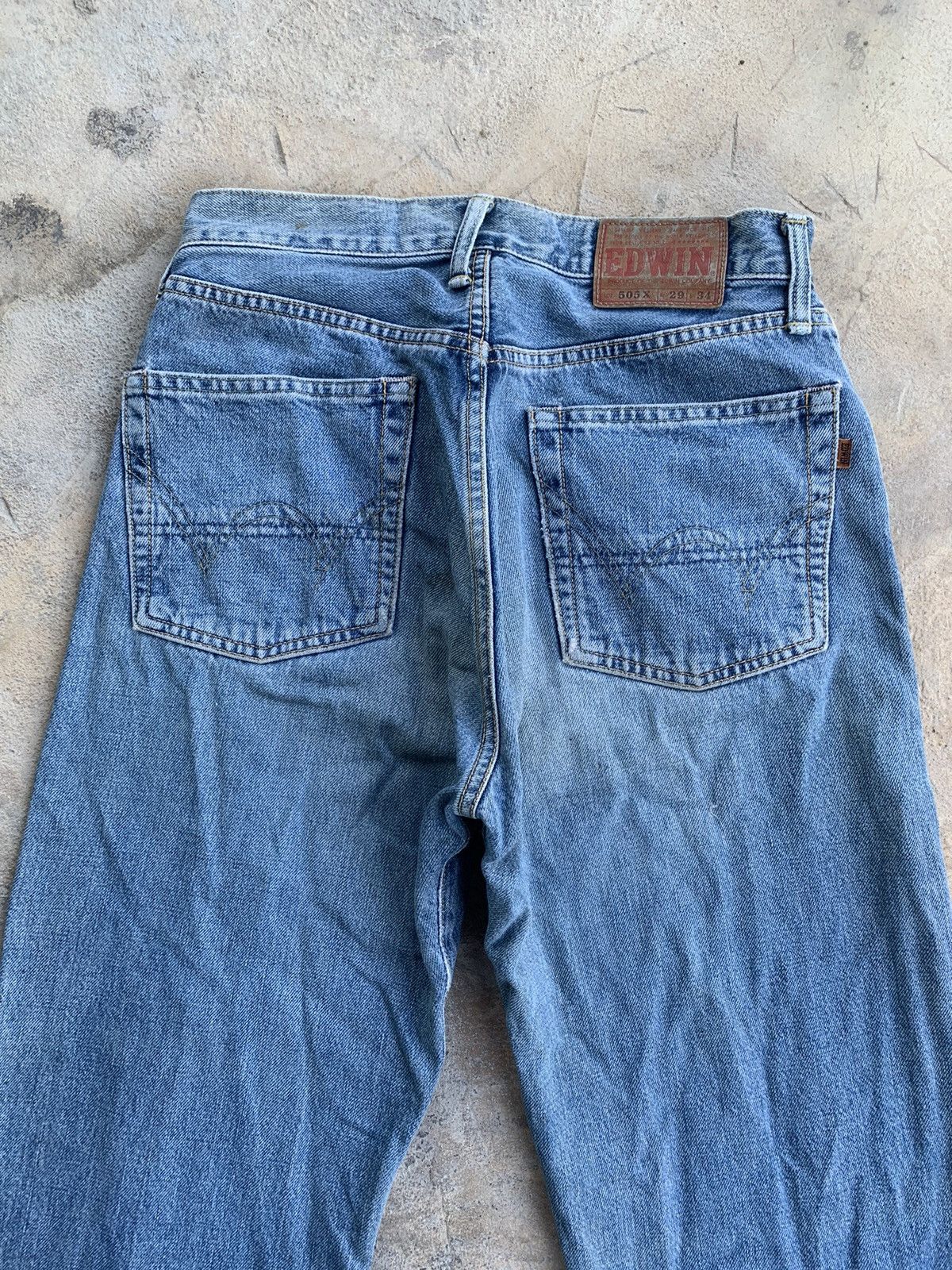 Edwin × Japanese Brand Edwin 505X Selvedge Distressed Denim Size US 28 / EU 44 - 6 Thumbnail