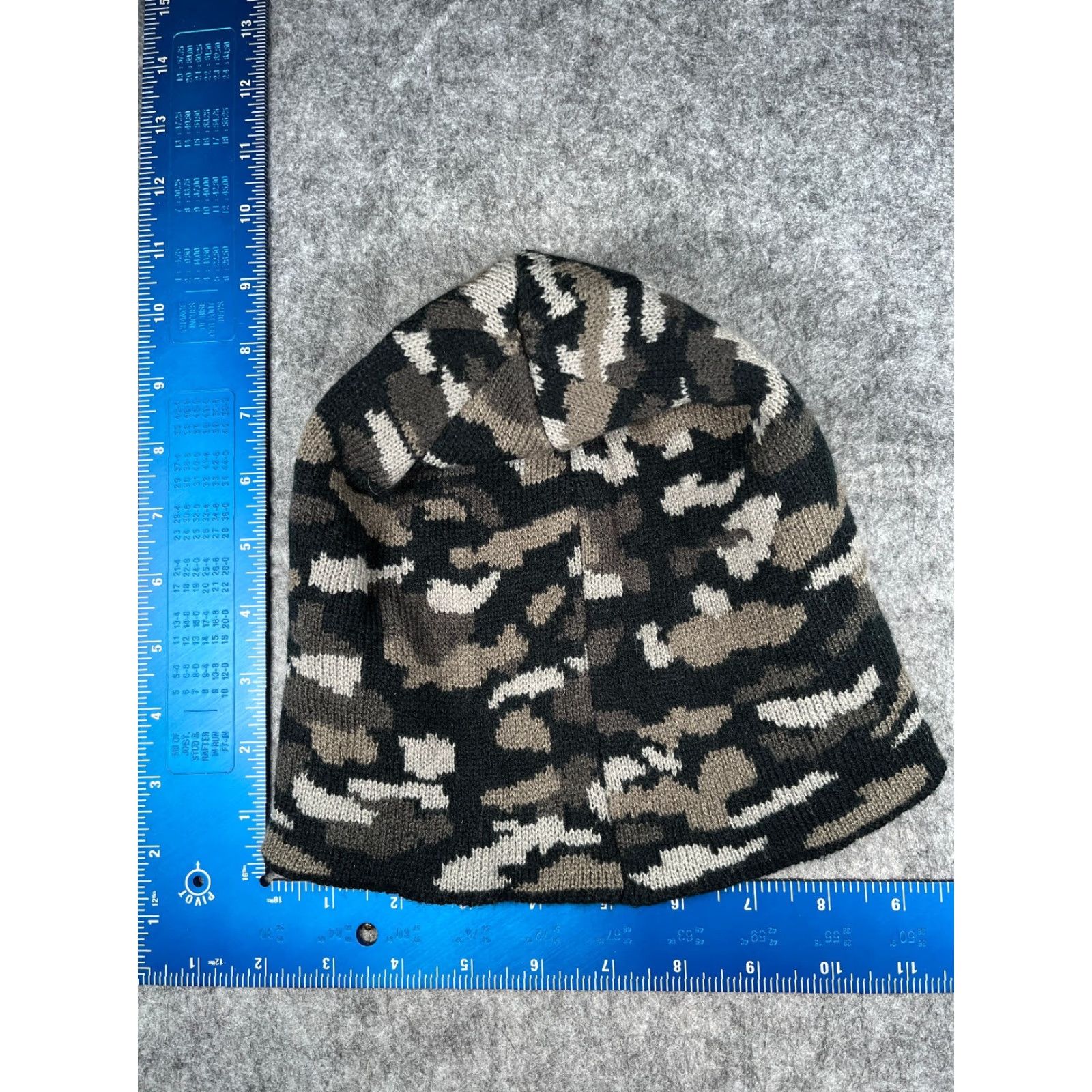 Port & Company Port & Company Beanie Adult One Size Gray Camouflage Knit Acrylic hat cap Casual Outdoors Ski Logo Mens Size ONE SIZE - 4 Thumbnail