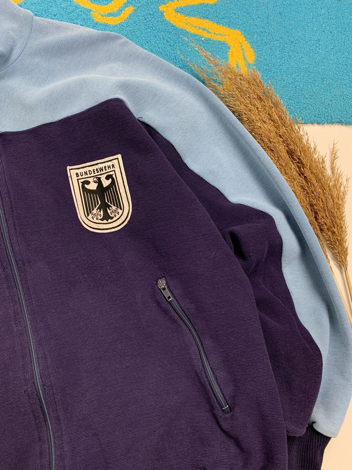 Adidas × Vintage Vintage Adidas Bundeswehr West Germany Distressed Tracktop Size US S / EU 44-46 / 1 - 11 Thumbnail