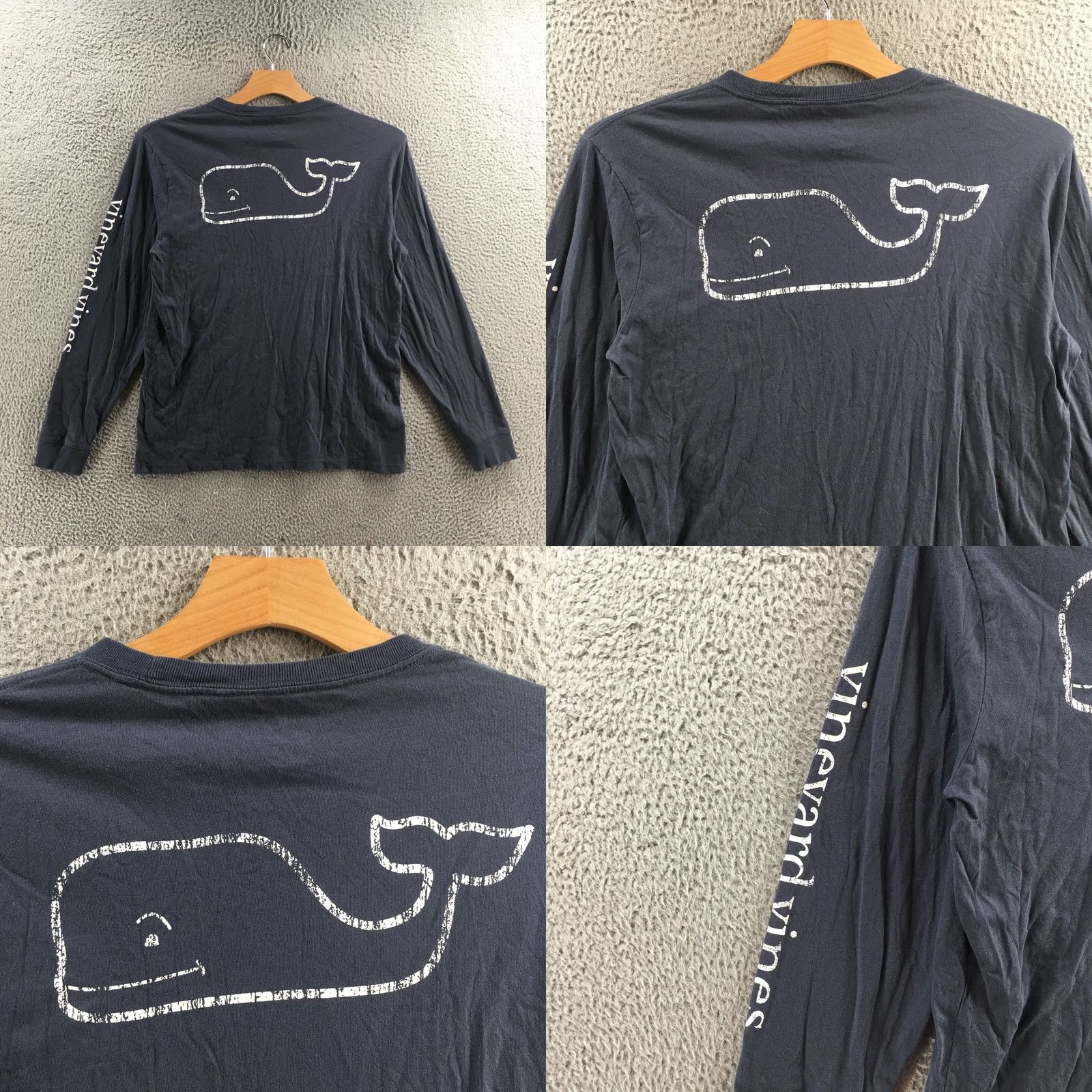 Vineyard Vines VINEYARD VINES Long Sleeve Tee T-Shirt Mens M Gray Cotton Pullover Crew Neck Size US M / EU 48-50 / 2 - 8 Thumbnail