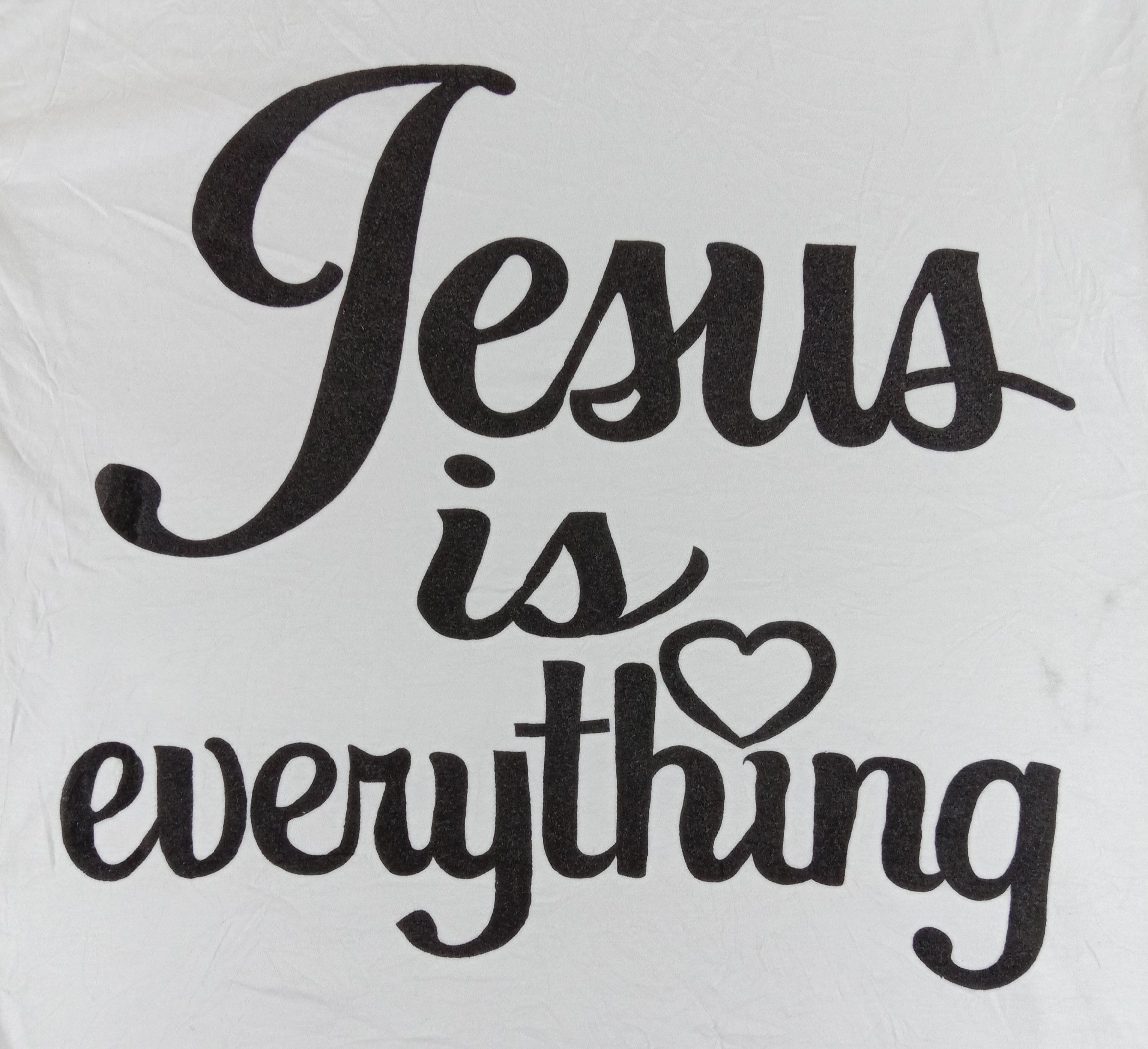 Vintage Vintage Jesus Is Everything Ringer T Shirt Size US L / EU 52-54 / 3 - 4 Thumbnail
