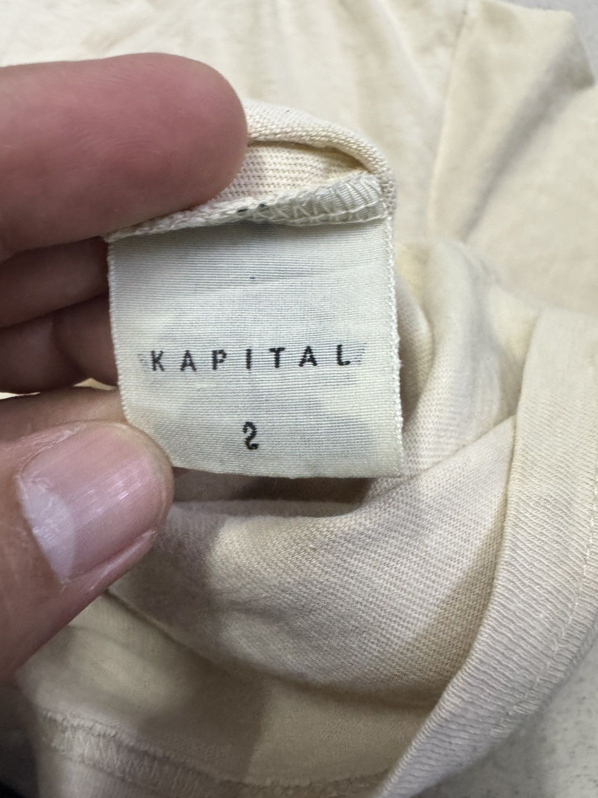 Kapital KAPITAL PP SINGLE POCKET V NECK SHIRT Size US M / EU 48-50 / 2 - 6 Thumbnail