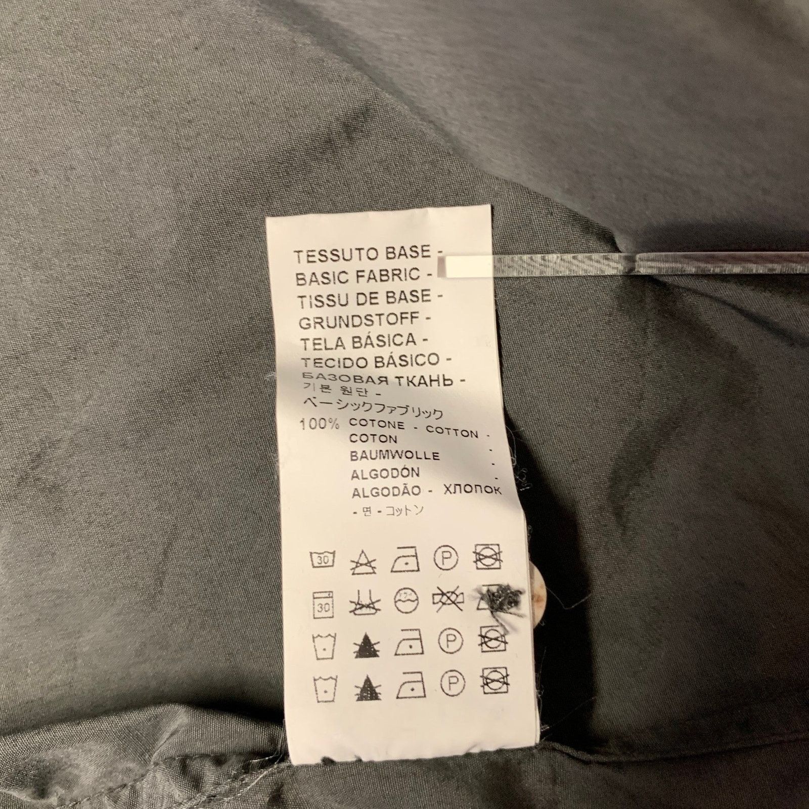 Barena BARENA Size XL Grey Cotton Long Sleeve Shirt Size US XL / EU 56 / 4 - 6 Thumbnail