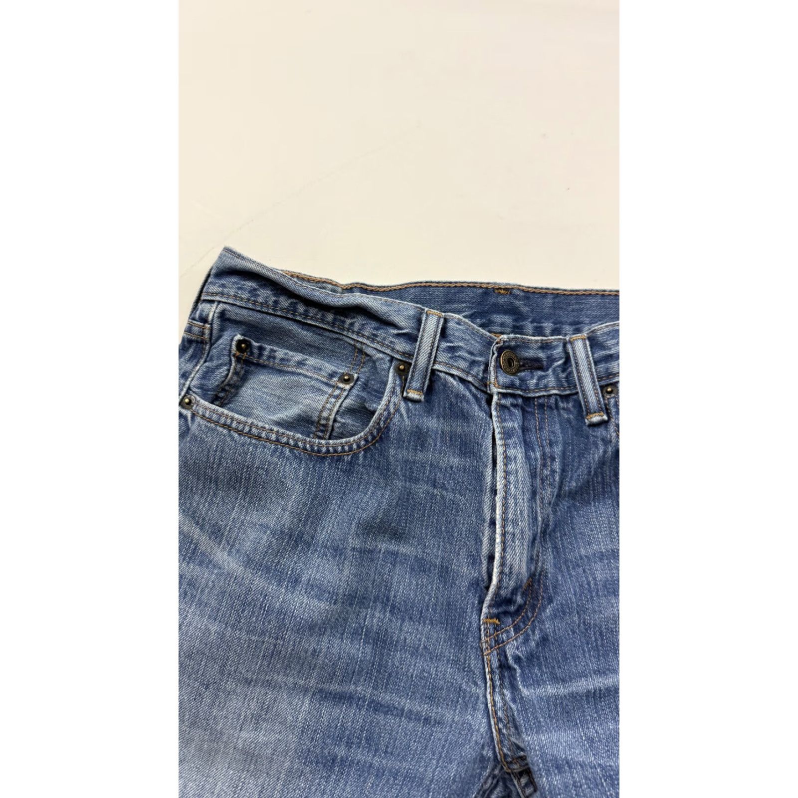Levi's Levi's 559 Jeans Mens 32x30 Blue Relaxed Straight Distressed Medium Wash Denim Size US 32 / EU 48 - 7 Thumbnail