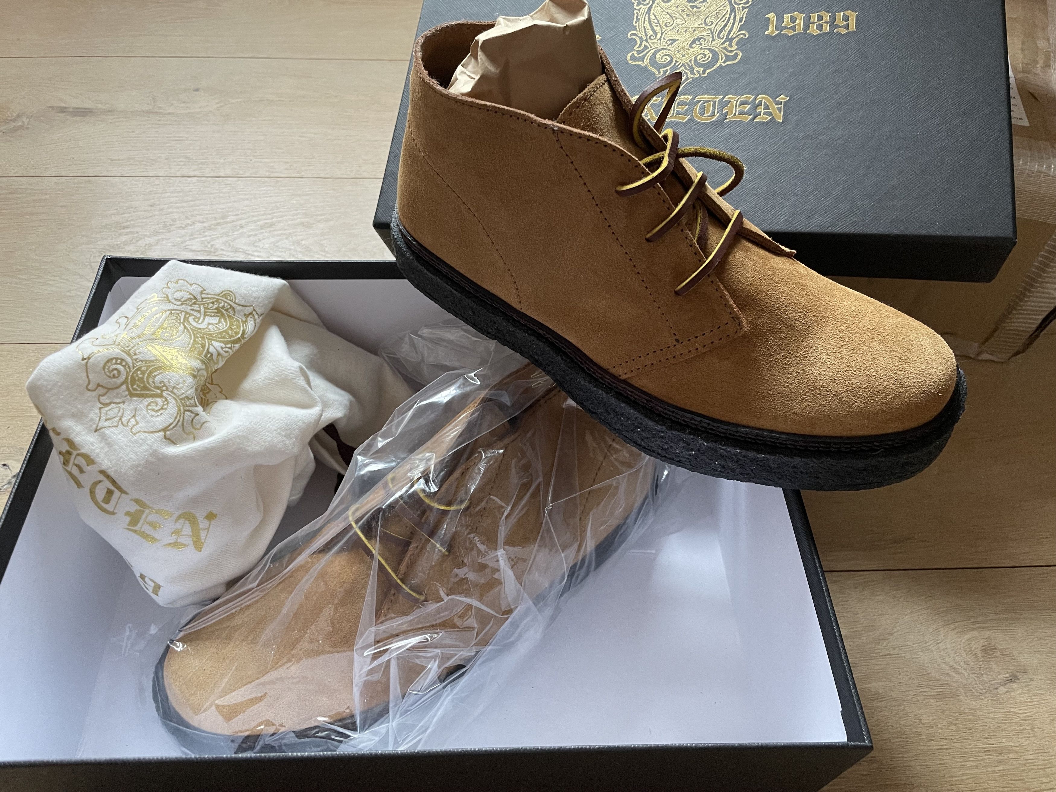 Yuketen Santiago Chukka Boot Flesh Out - Rame Size US 7 / EU 40 - 6 Thumbnail