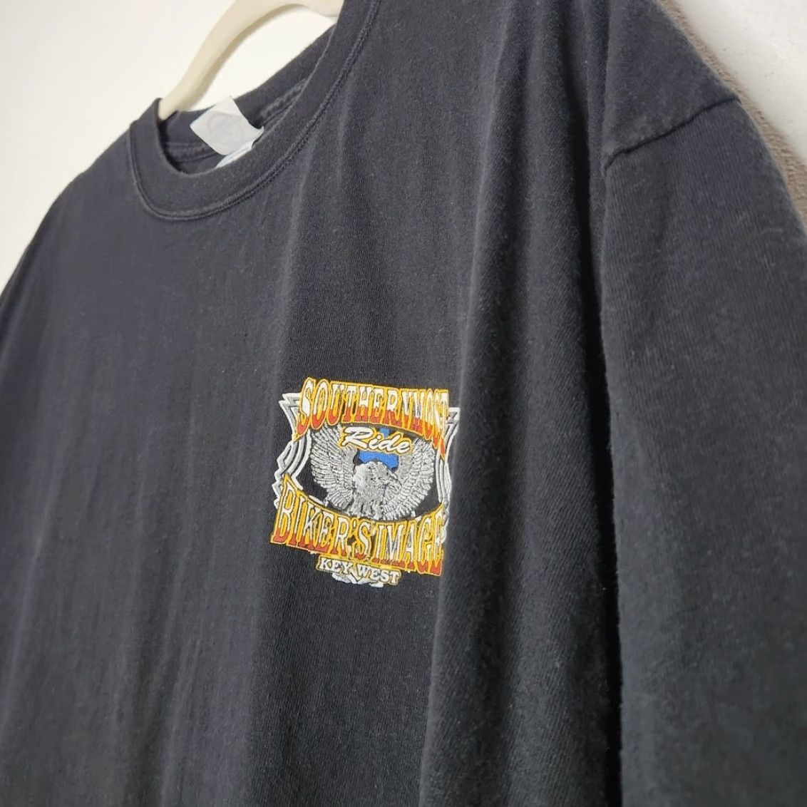 Delta VINTAGE Harley Davidson Key West Bikers Ride Delta Black 2XL Double Sided Unisex Adults Shirt Mens Size US XXL / EU 58 / 5 - 4 Thumbnail