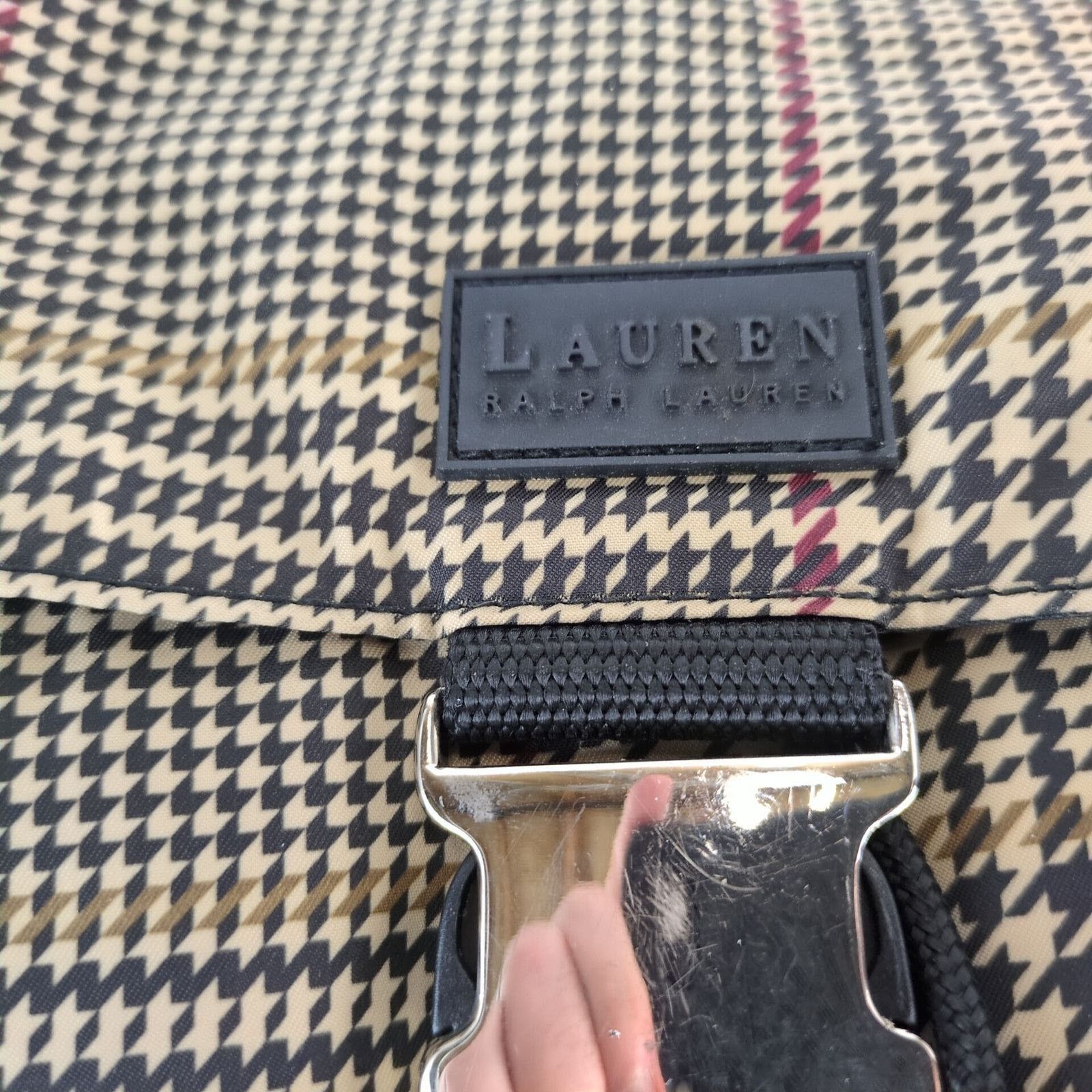 Ralph Lauren LRL Ralph Lauren Houndstooth Print Nylon Backpack Size ONE SIZE - 4 Thumbnail