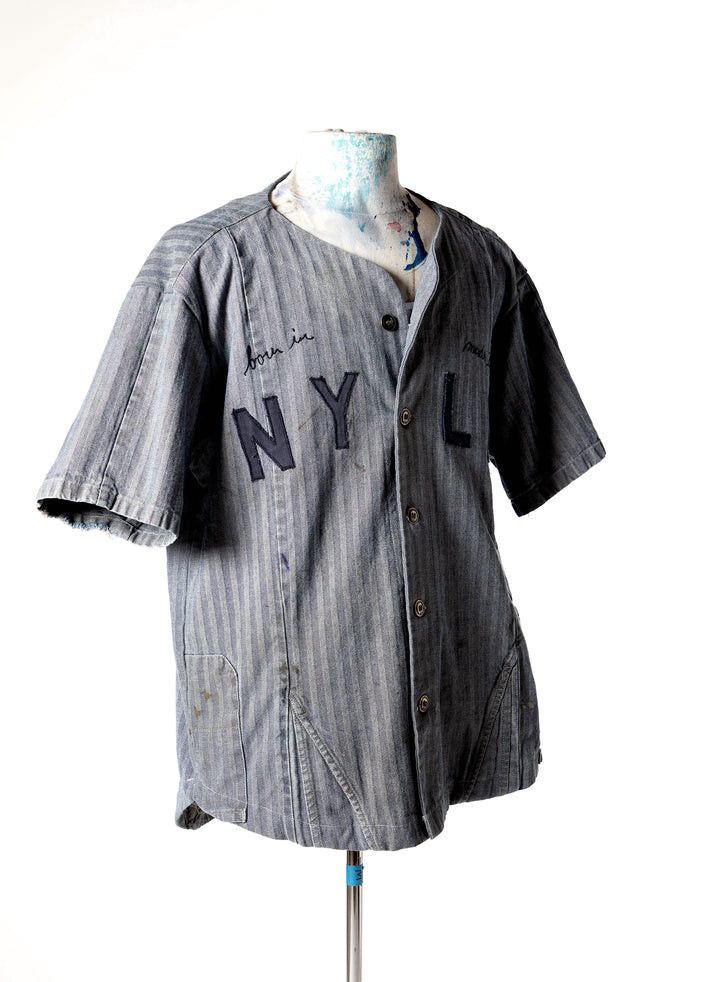 Greg Lauren $1250 Greg Lauren Engineer Baseball Shirt Size US XXL / EU 58 / 5 - 4 Thumbnail