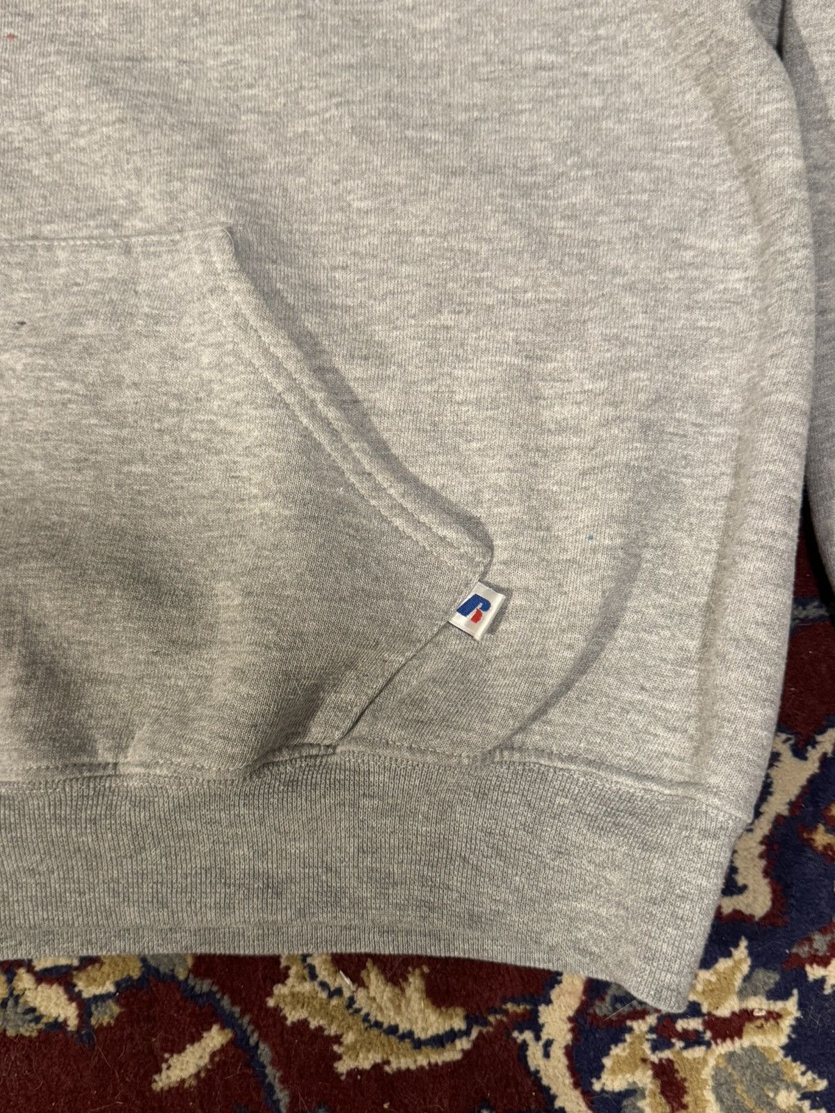 Russell Athletic Vintage Russel Heather Grey Cropped Hoodie Size US XL / EU 56 / 4 - 2 Thumbnail