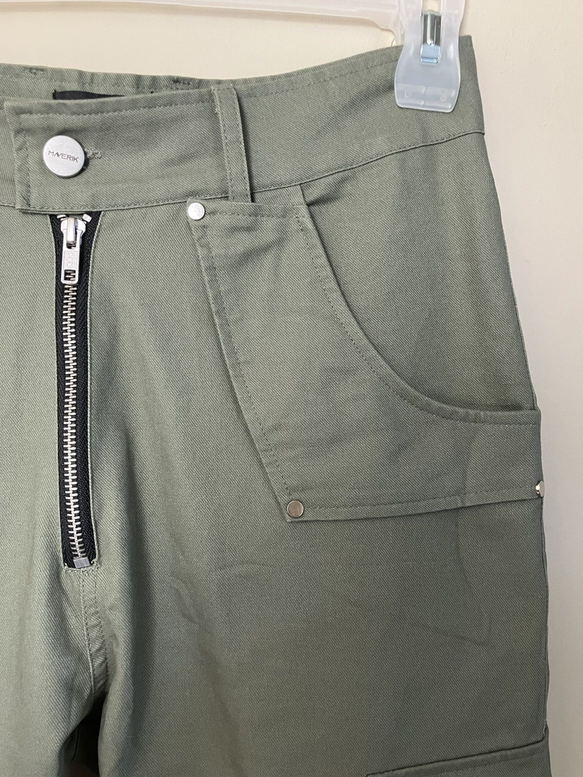 Japanese Brand Maverik Studio Olive Cargo Pants 30/30 Kapital Style Size US 30 / EU 46 - 4 Thumbnail