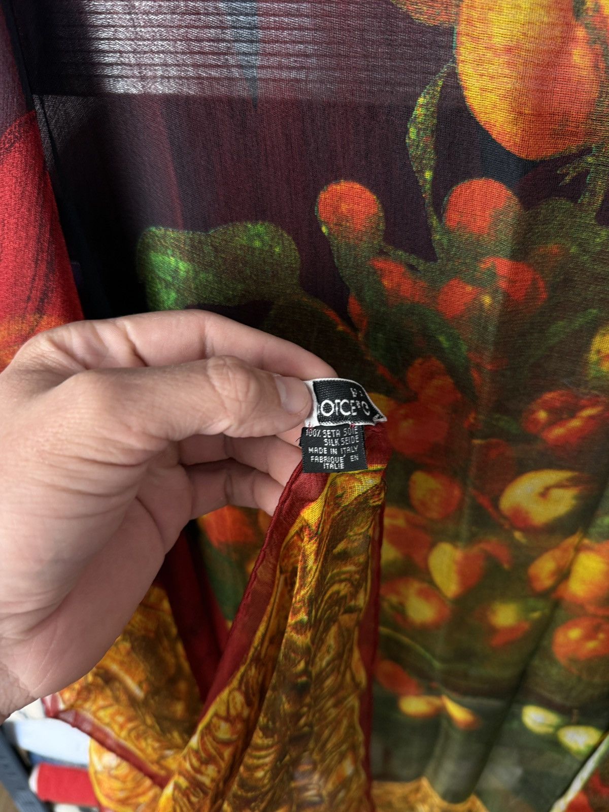 Dolce & Gabbana DOLCE & GABBANA SILK SCARF FRUITS Size ONE SIZE - 8 Thumbnail