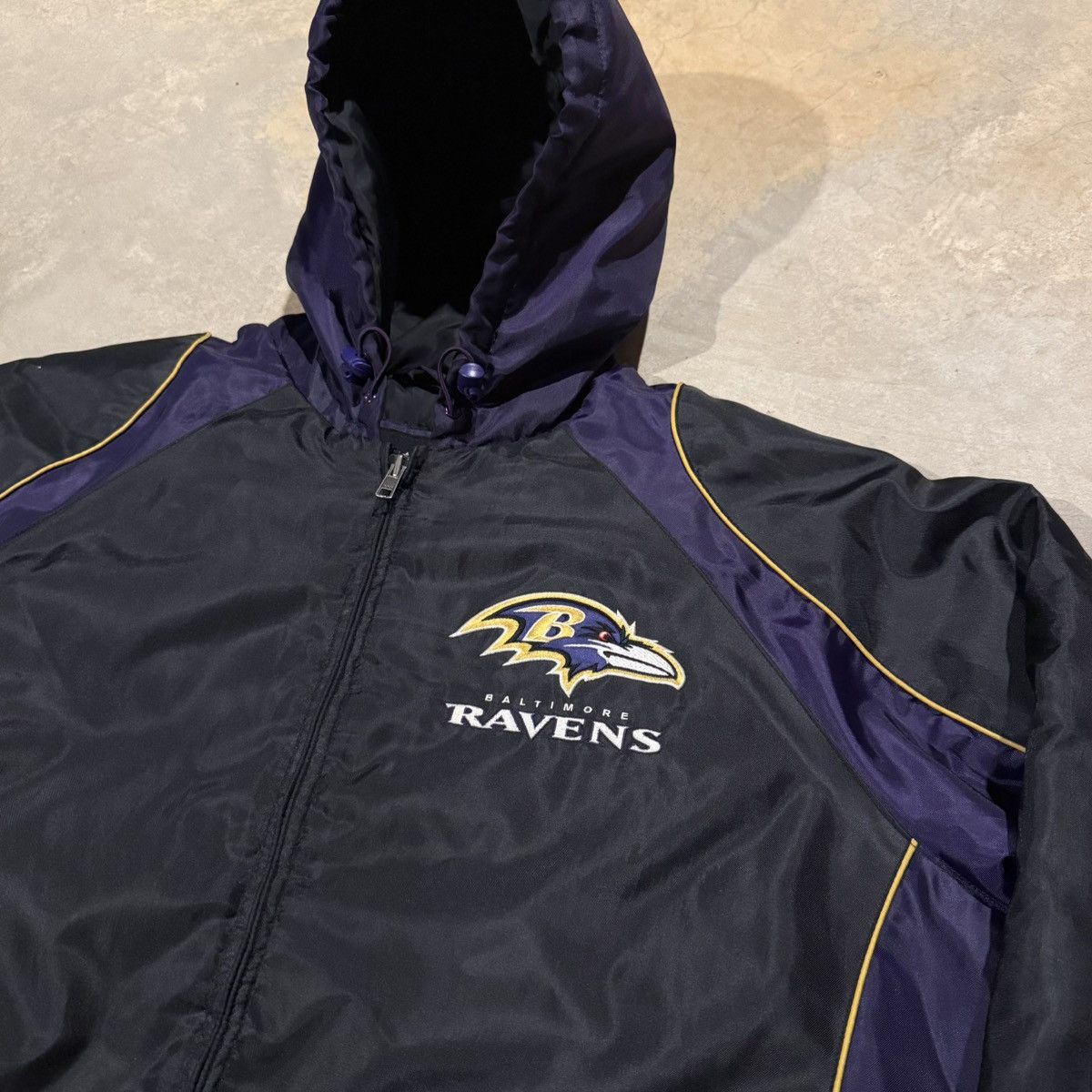 Vintage Vtg 2000s Baltimore Ravens G-III Quilted Stadium Jacket Y2K Size US XL / EU 56 / 4 - 3 Thumbnail