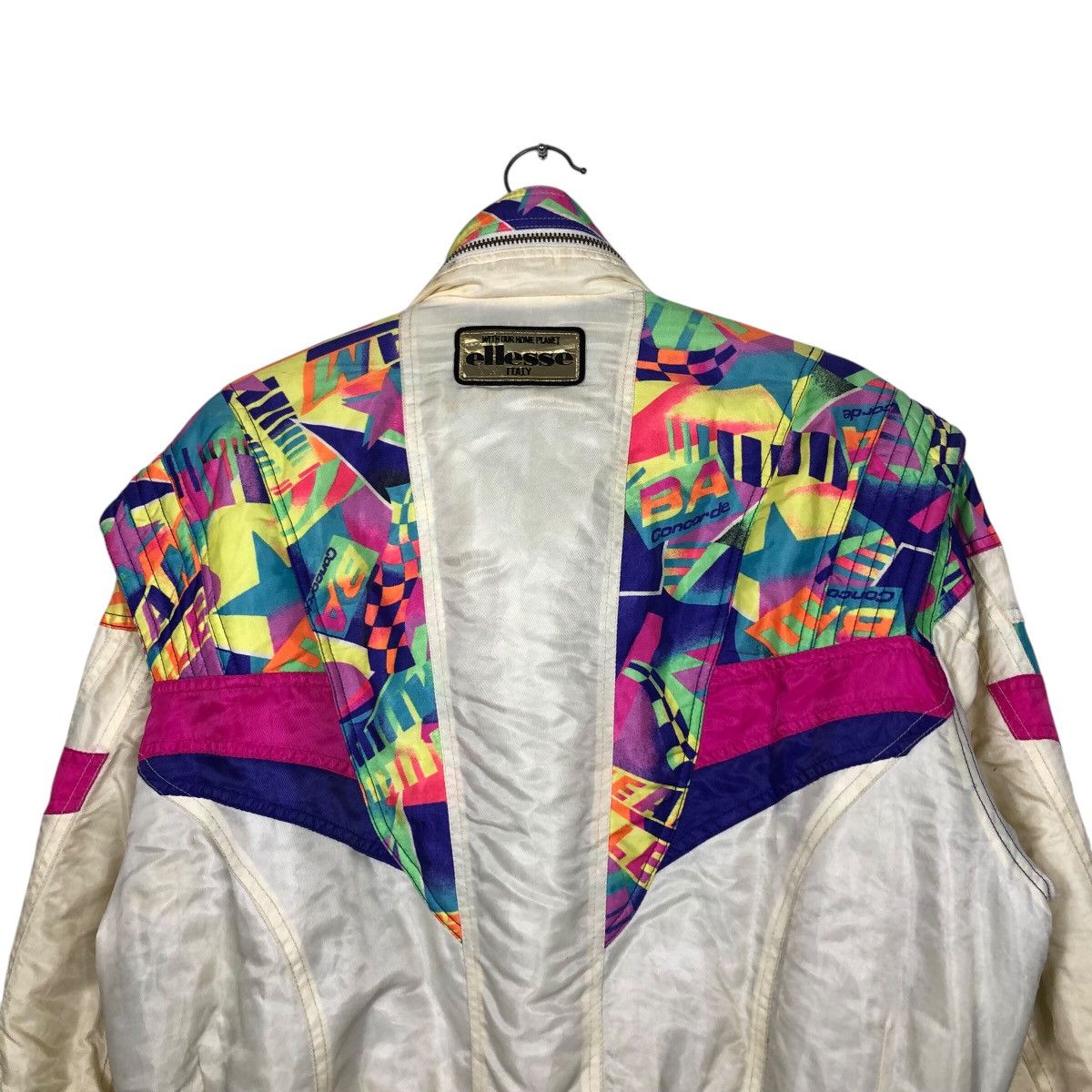 Japanese Brand 📌Vintage Cropped Ski Bomber Jacket Ellesse Multi Colour Size US M / EU 48-50 / 2 - 10 Thumbnail