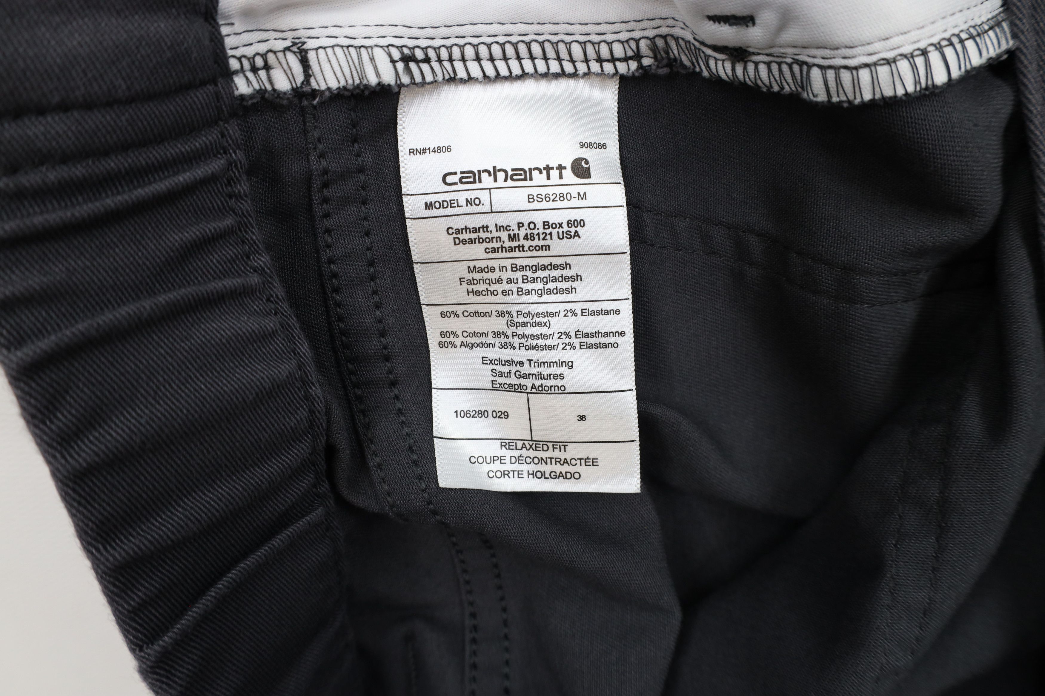 Carhartt × Vintage Carhartt Relaxed Fit Above Knee Cotton Twill Shorts Gray Size US 38 / EU 54 - 7 Thumbnail