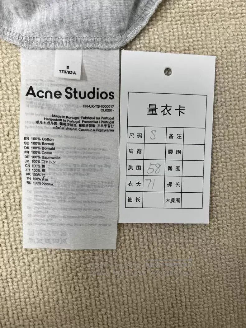 Acne Studios Acne Studios Slogan logo short sleeve Size US S / EU 44-46 / 1 - 4 Thumbnail