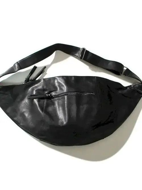 Japanese Brand Y2K Versatile Leather Messenger Bags Size ONE SIZE - 2 Thumbnail