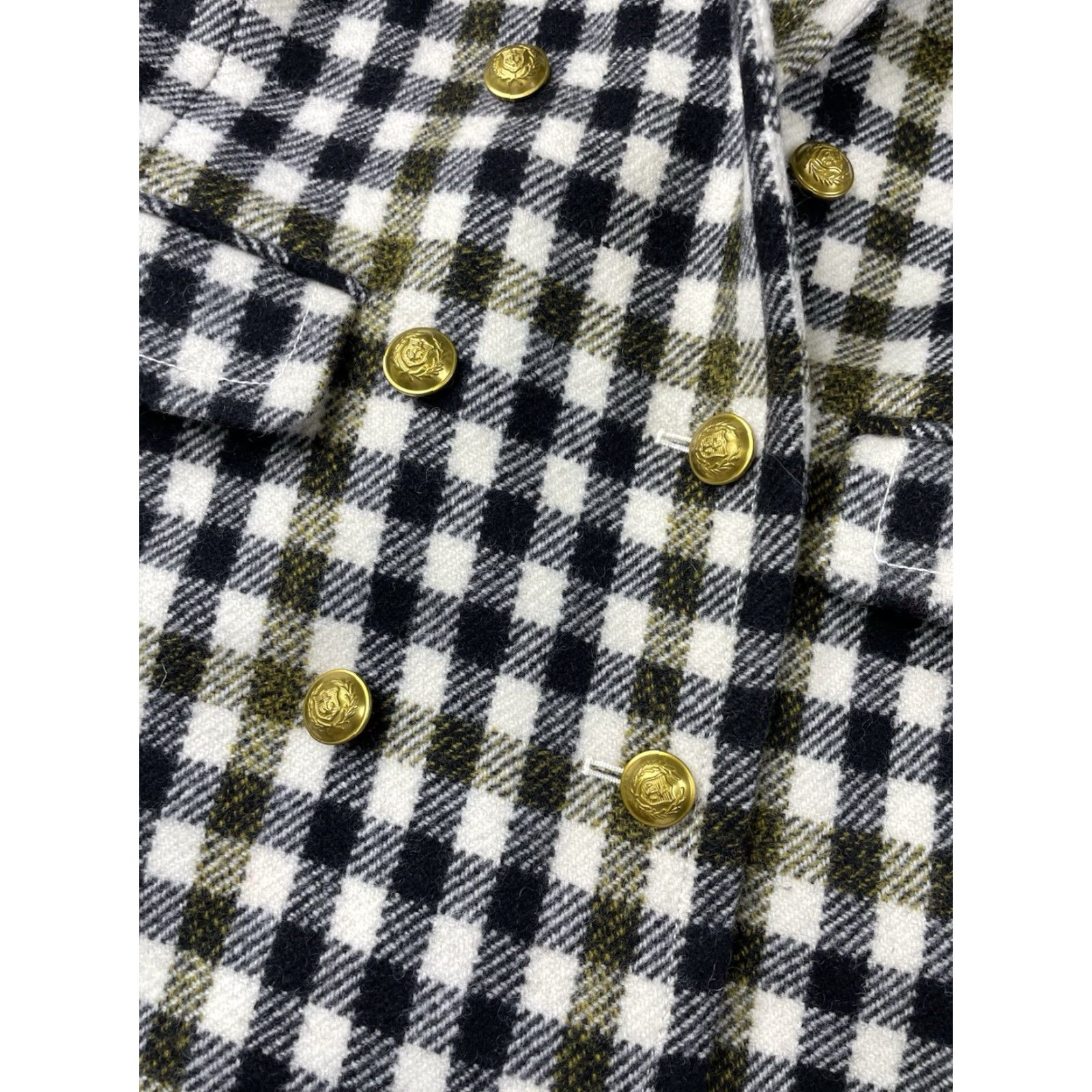 J.Crew J.CREW Plaid Wool Coat Long 100% Wool Multicolor 0 Women’s Size 0 Buttons Metal Pea Coat Modern Style Size XS / US 0-2 / IT 36-38 - 3 Thumbnail