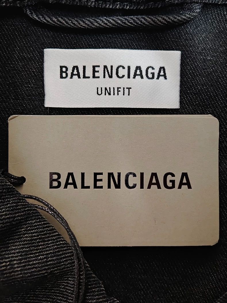 Balenciaga Balenciaga Painted logo luminous denim jacket jacket Size US XS / EU 42 / 0 - 4 Thumbnail