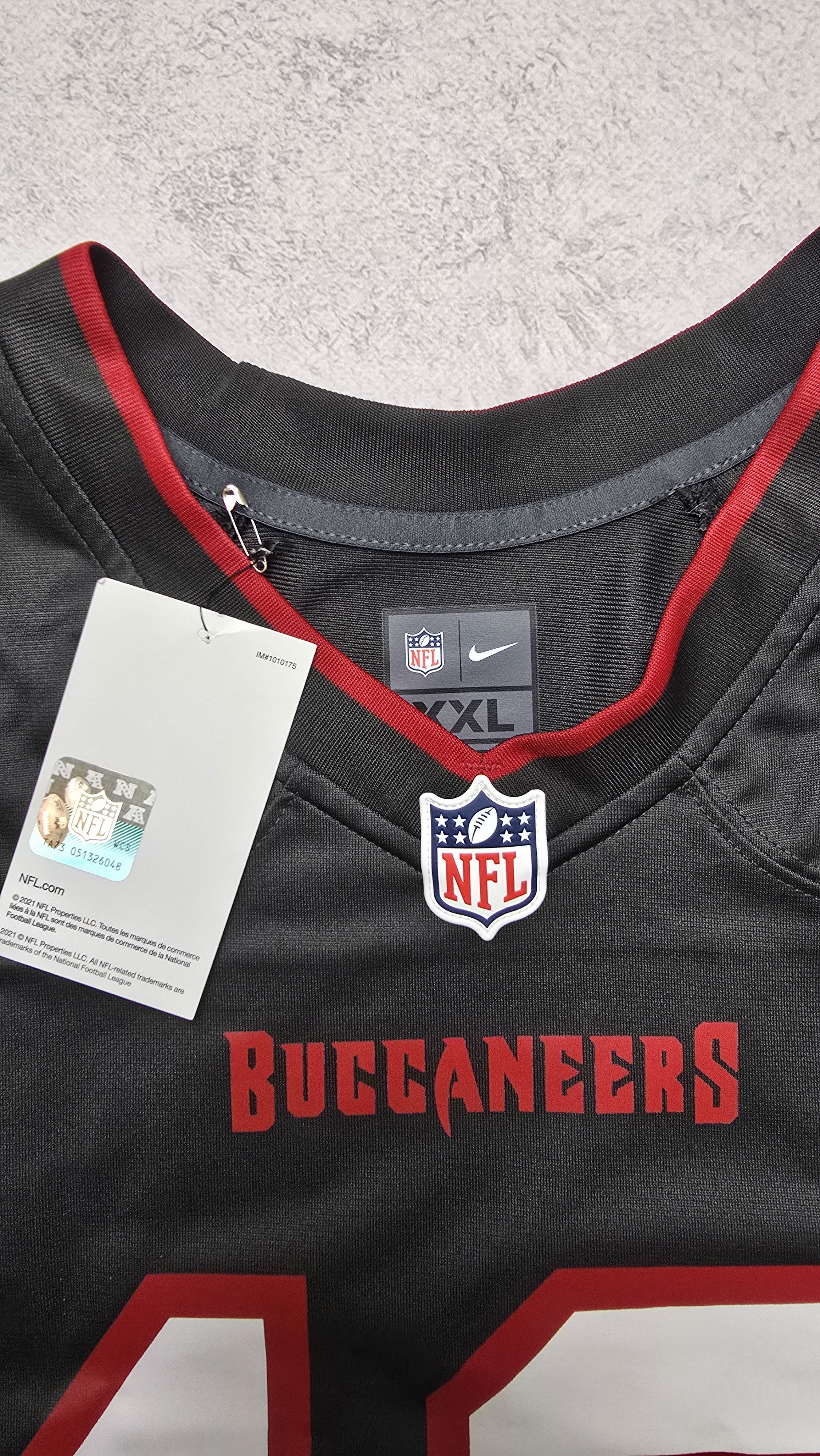 Nike Tampa Bay Buccaneers Mike Evans #13 Pewter Game NFL Jersey Size US XXL / EU 58 / 5 - 17 Thumbnail