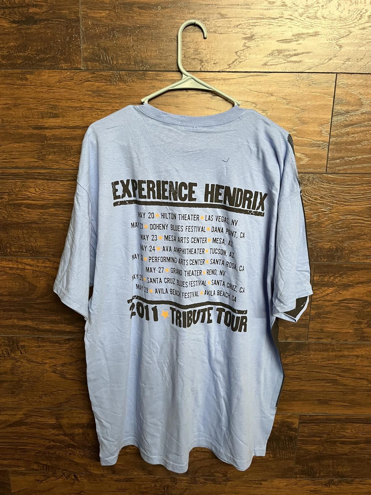 Gildan Jimi Hendrix Big Face Tee Power of Soul 2011 Tribute T-shirt Size US XL / EU 56 / 4 - 2 Thumbnail
