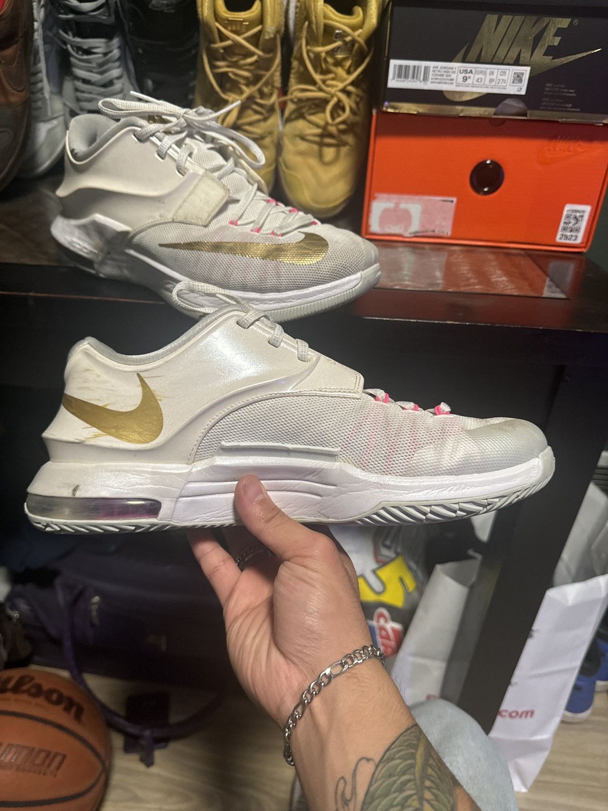 Nike 2014 Nike KD 7 ‘Aunt Pearl’ Size US 9.5 / EU 42-43 - 3 Thumbnail