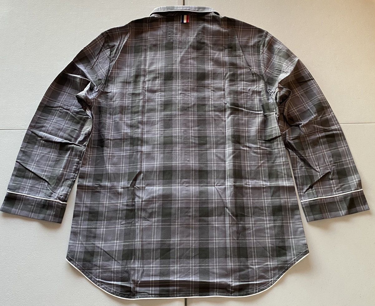 Thom Browne Thom Browne grey/lt grey flannel windowpane check top 2 NWT Size US M / EU 48-50 / 2 - 6 Thumbnail