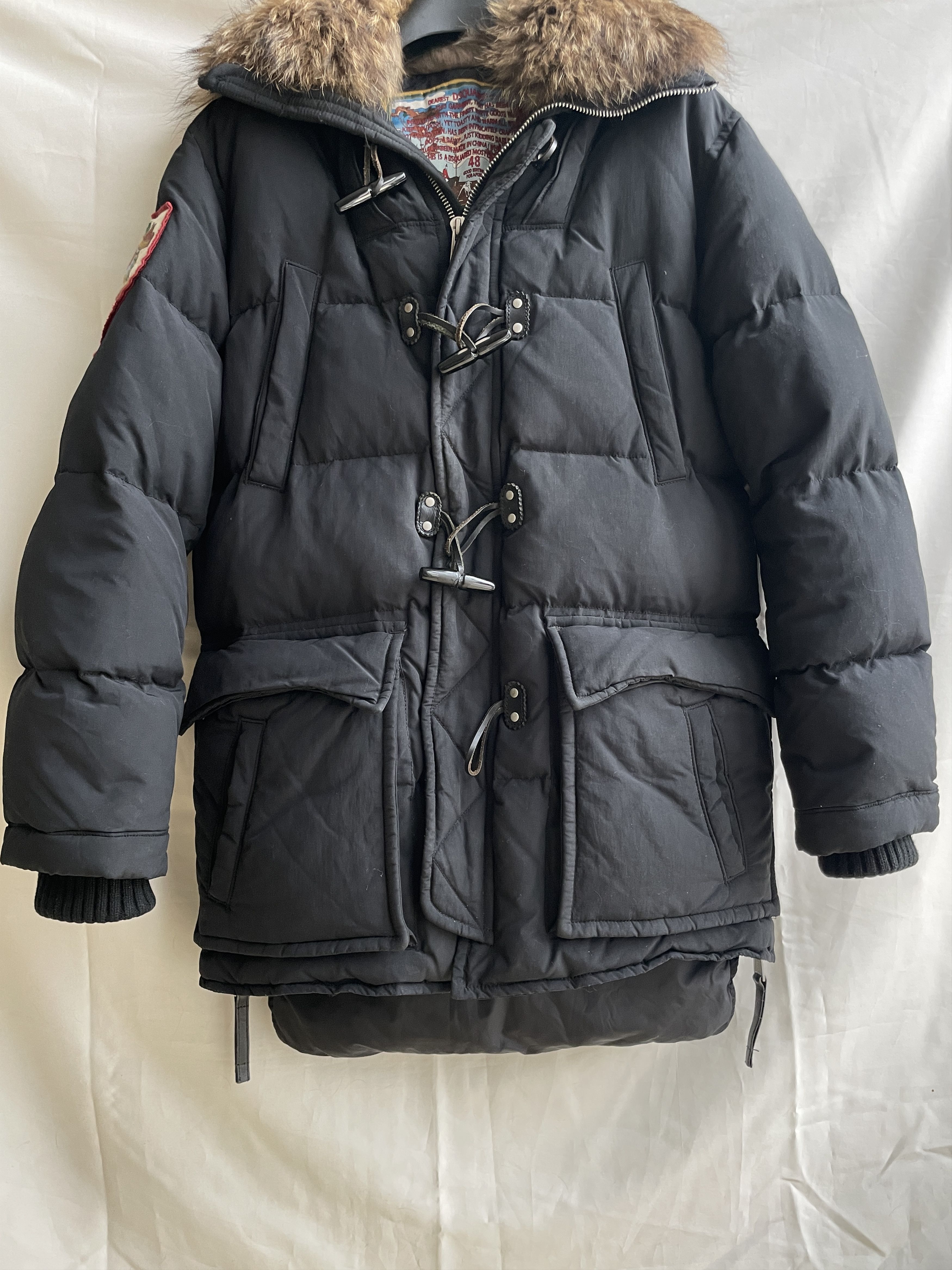 Dsquared2 Dsquared2 Vintage Racoon Fur Heavy Down Parka Size US M / EU 48-50 / 2 - 5 Thumbnail