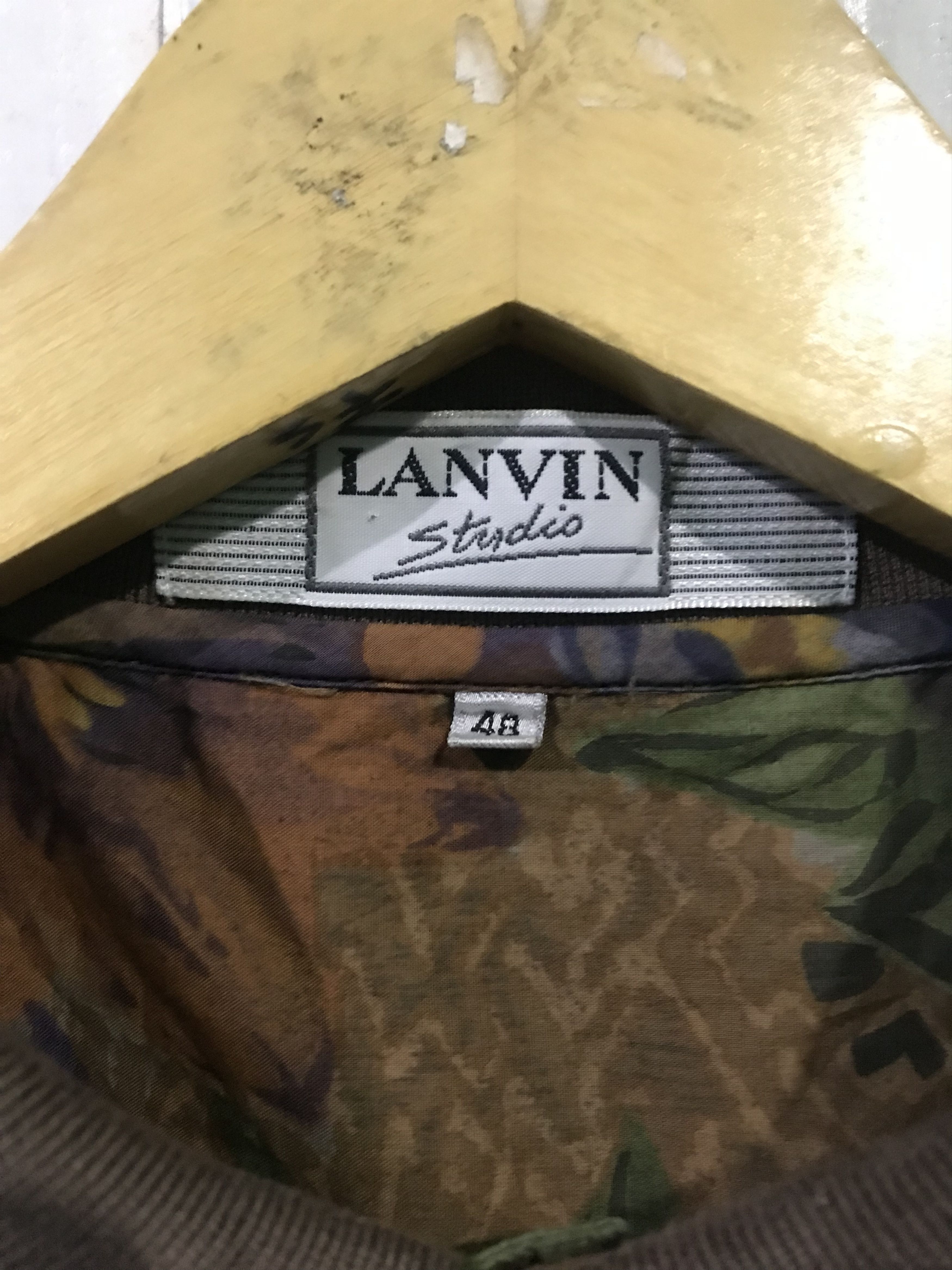 Lanvin ‼️VINTAGE‼️LANVIN STUDIO FLORAL SHIRT BUTTON Size US M / EU 48-50 / 2 - 2 Thumbnail